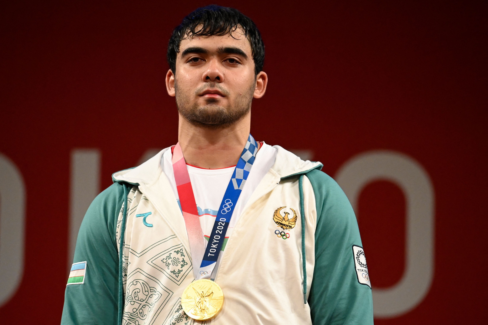 Tokyo 2020 gold medallist Akbar Djuraev has moved up in weight class ©Getty Images