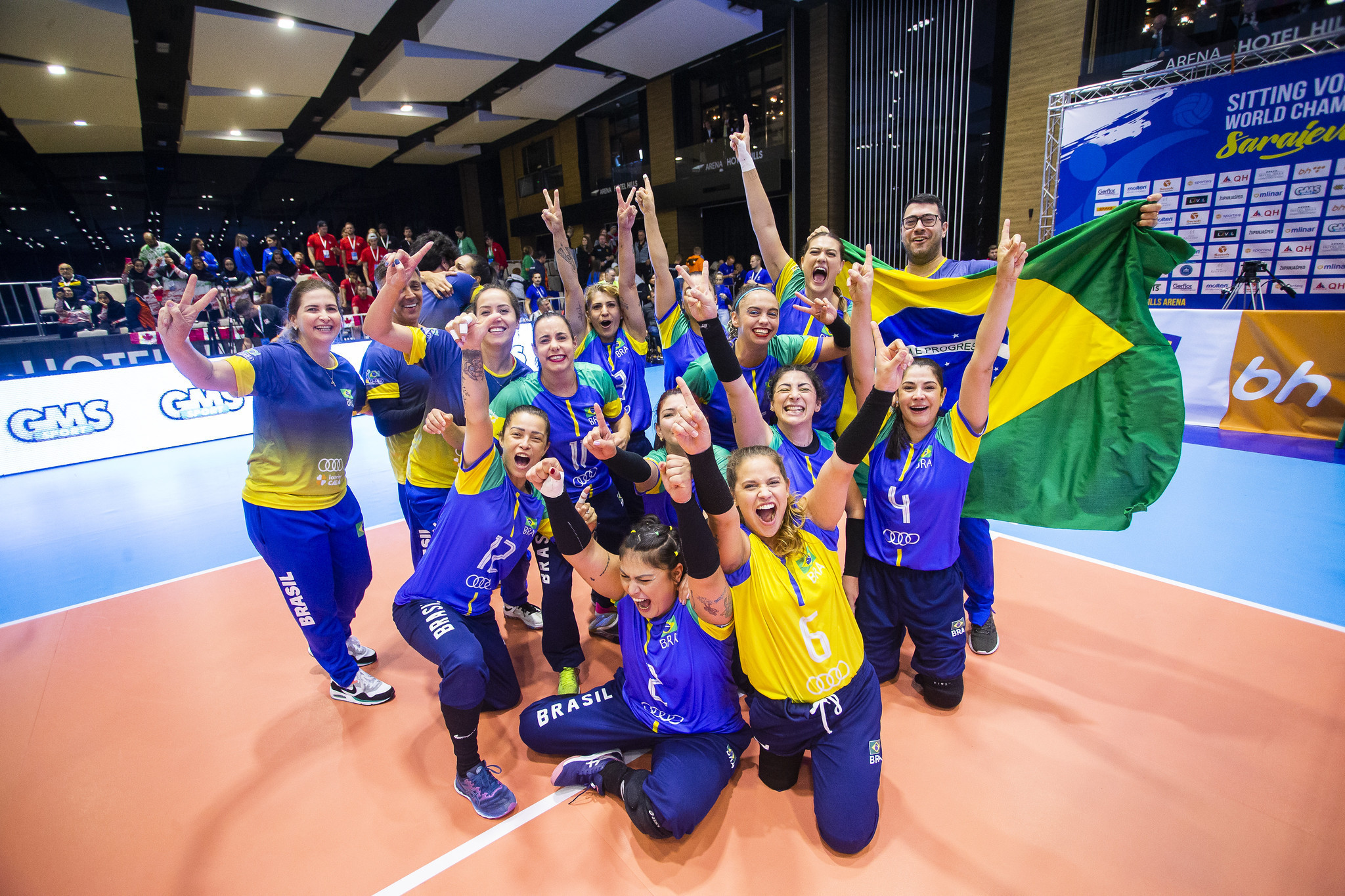 Brazil's women won their maiden world title in Sarajevo ©Flickr/World ParaVolley