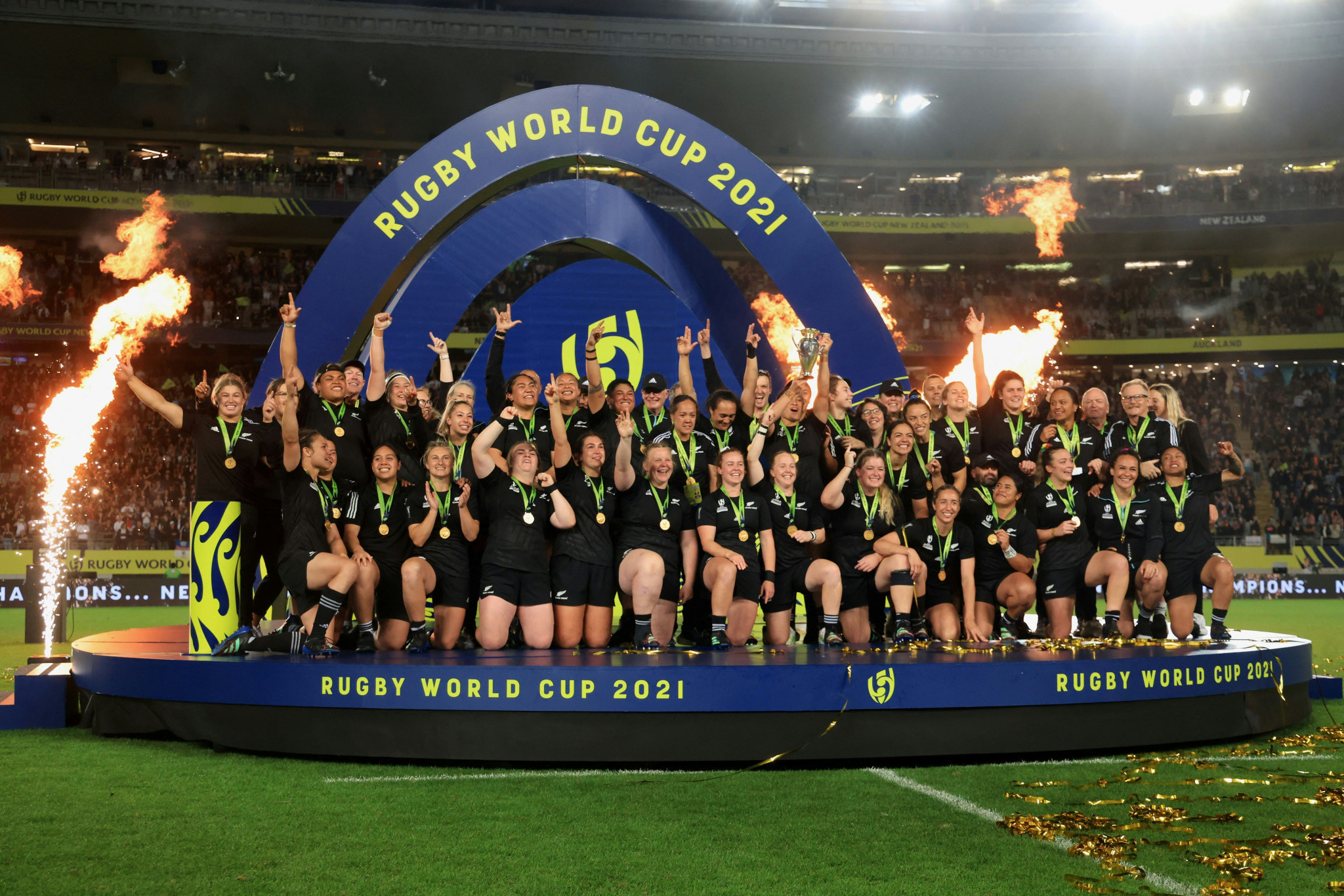 Hosts New Zealand edge England to win sixth Rugby World Cup title 