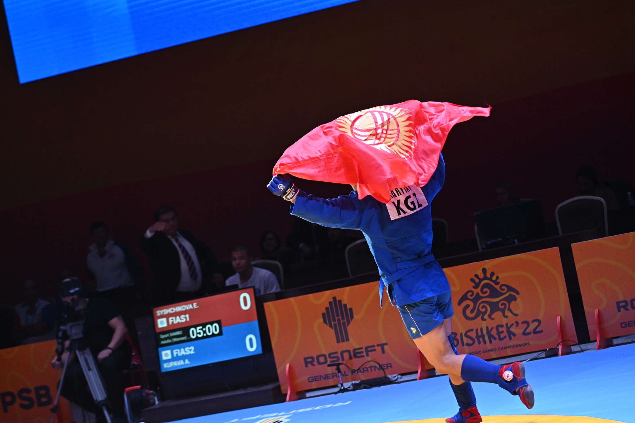 Kyrgyzstan strike gold again at World Sambo Championships as FIAS fighters dominate