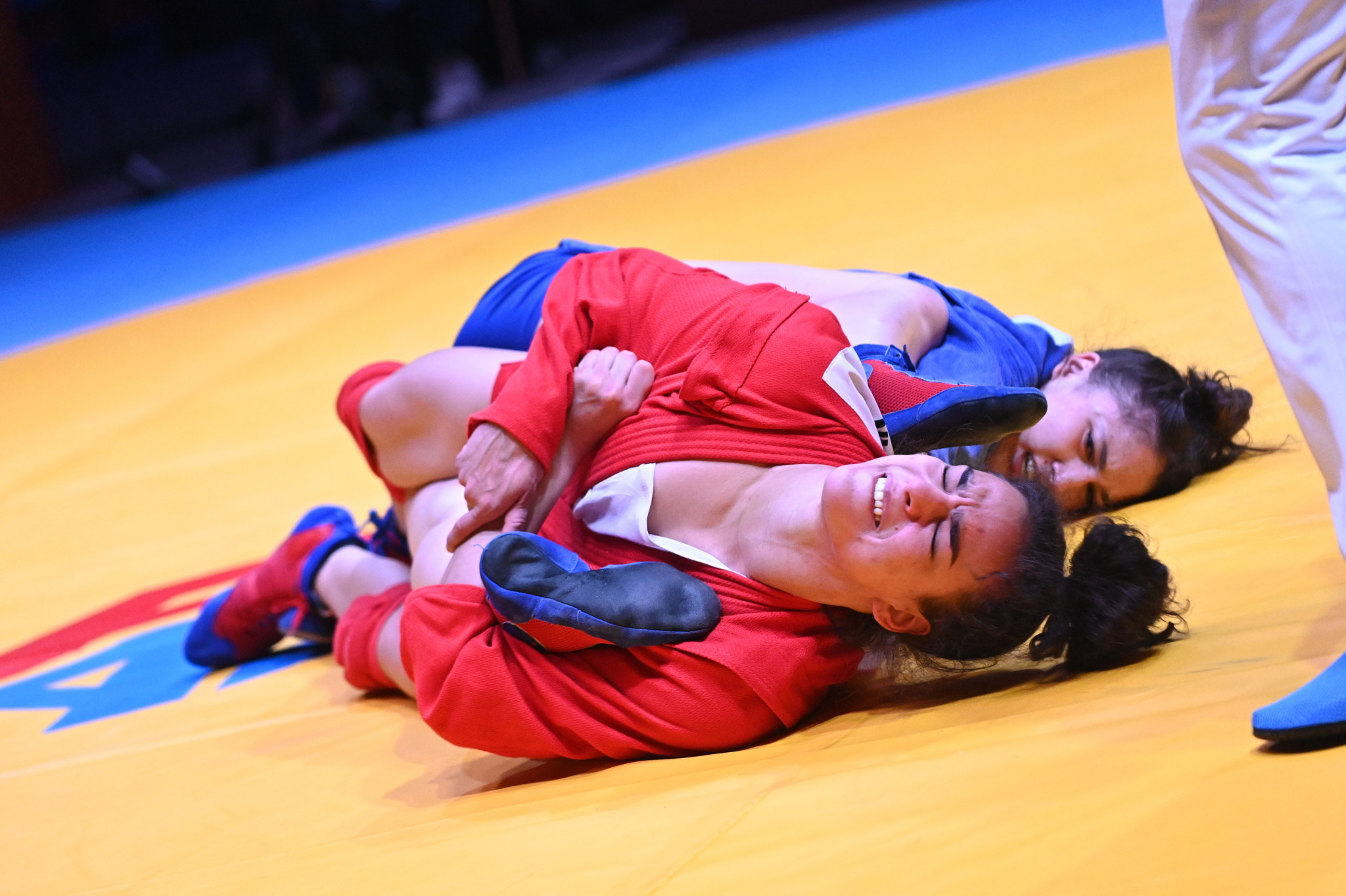 A straight ankle lock gave Karina Cherevan a quick win today ©FIAS