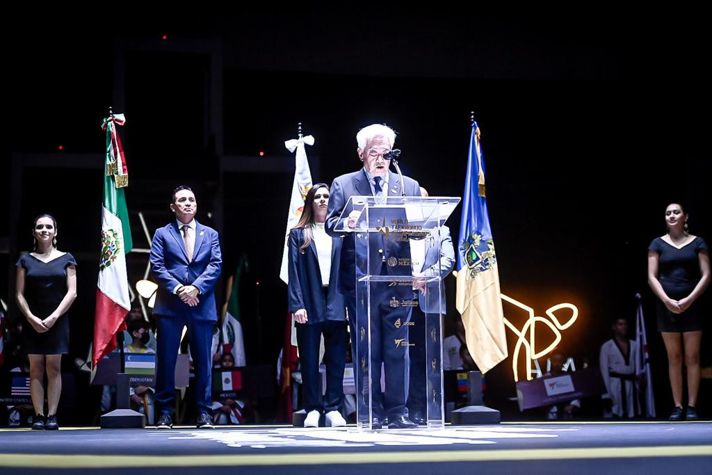 World Taekwondo President Chungwon Choue delivered a speech at the Opening Ceremony ©World Taekwondo