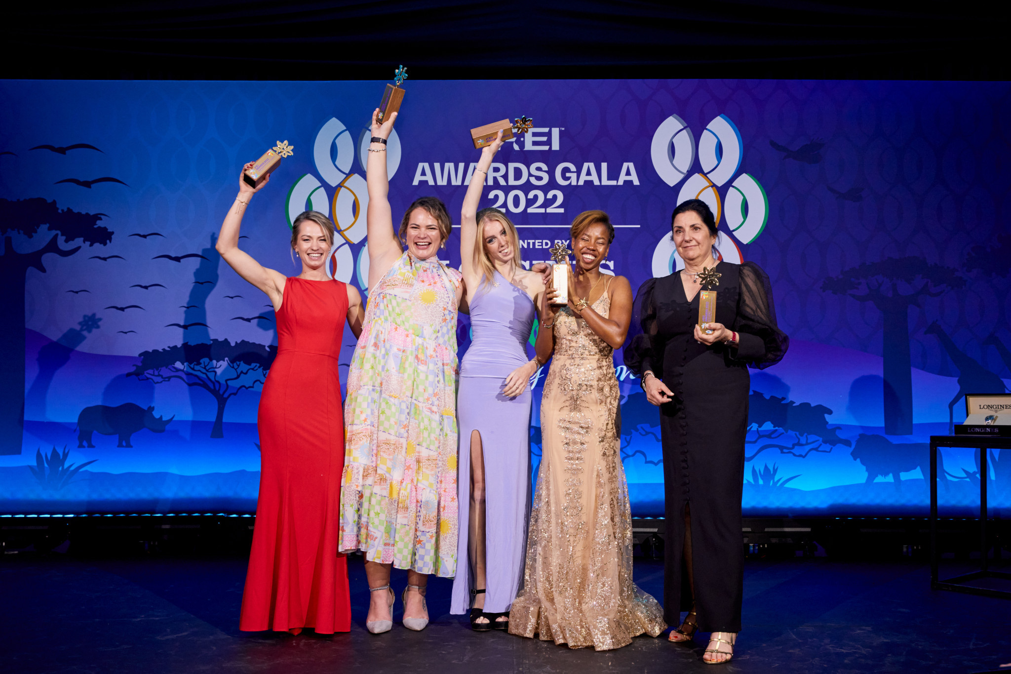 All of the winners of this year's FEI Awards were female ©FEI