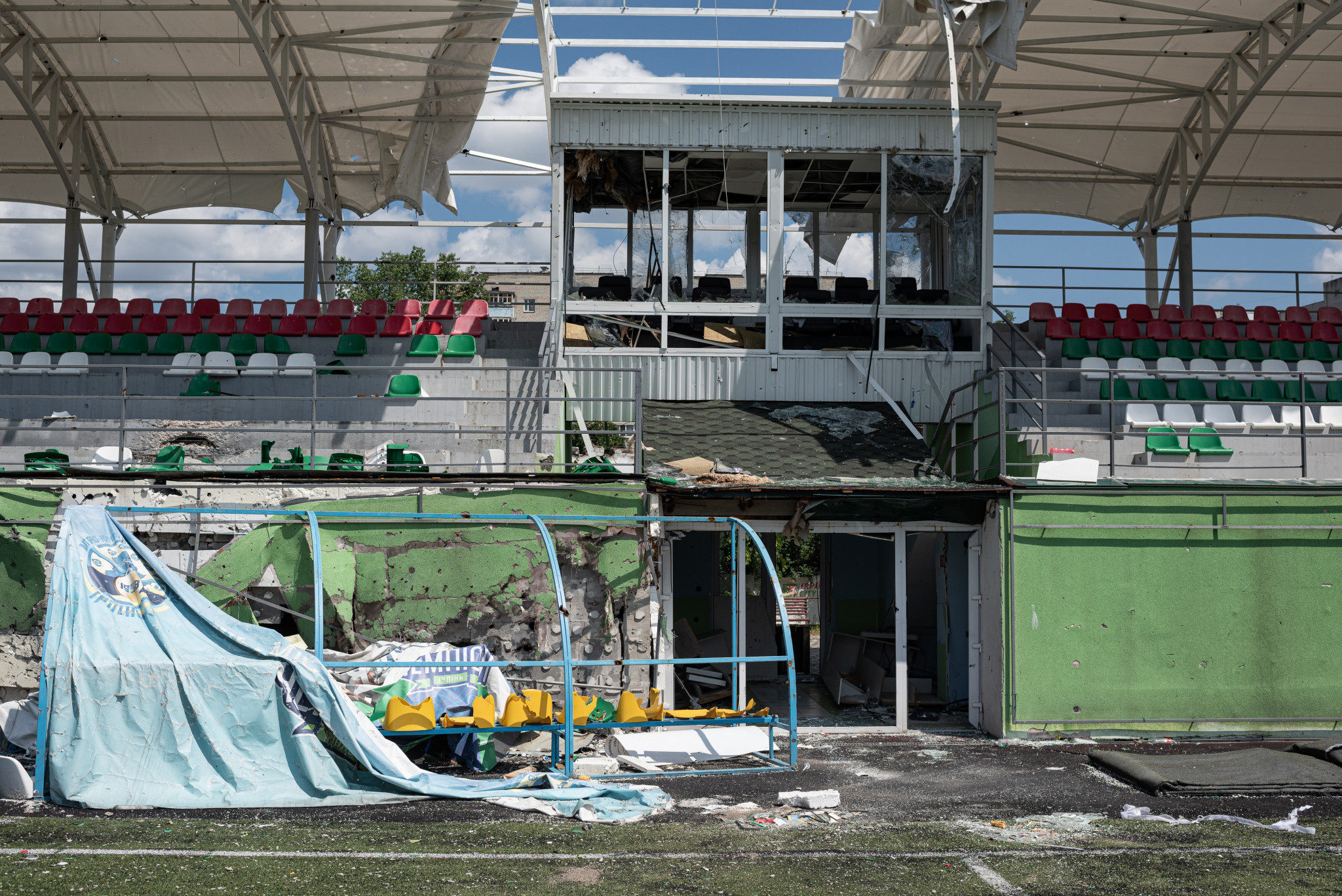 Many sports facilities have been destroyed in Ukraine since the war began ©Getty Images