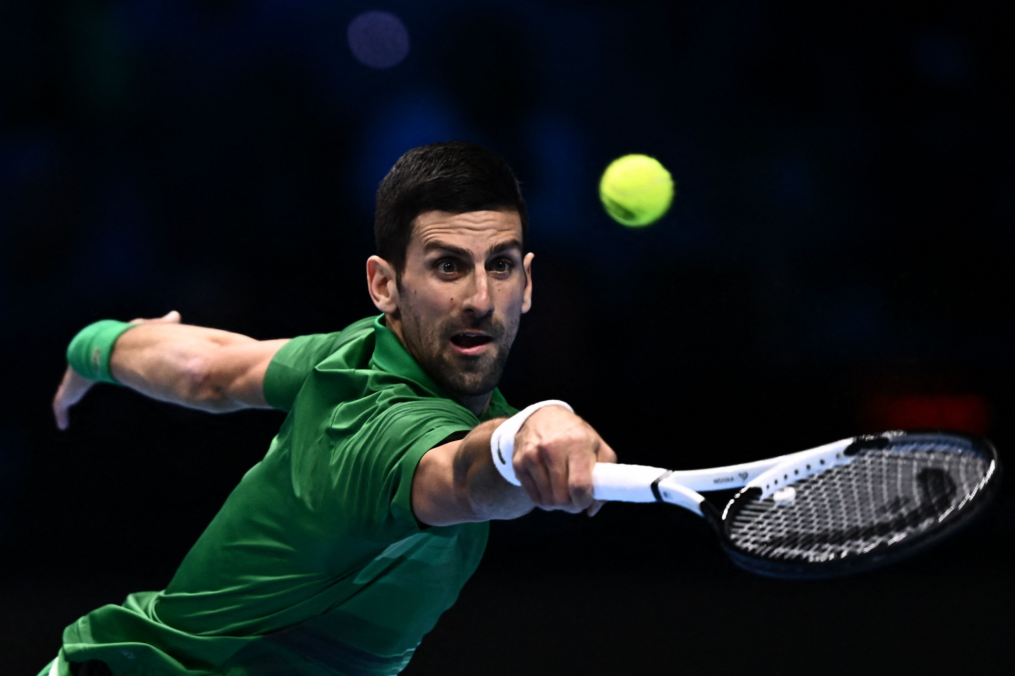 Novak Djokovic began the ATP Finals with a straight-sets win ©Getty Images