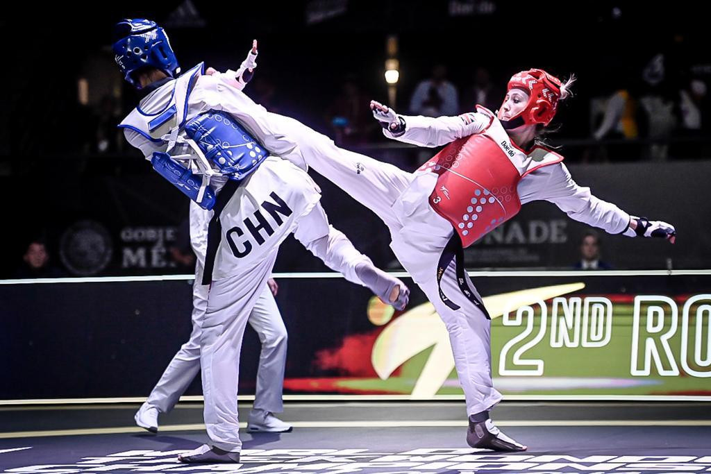 Jones pushed Luo all the way but fell agonisingly short as she had to settle for bronze ©World Taekwondo
