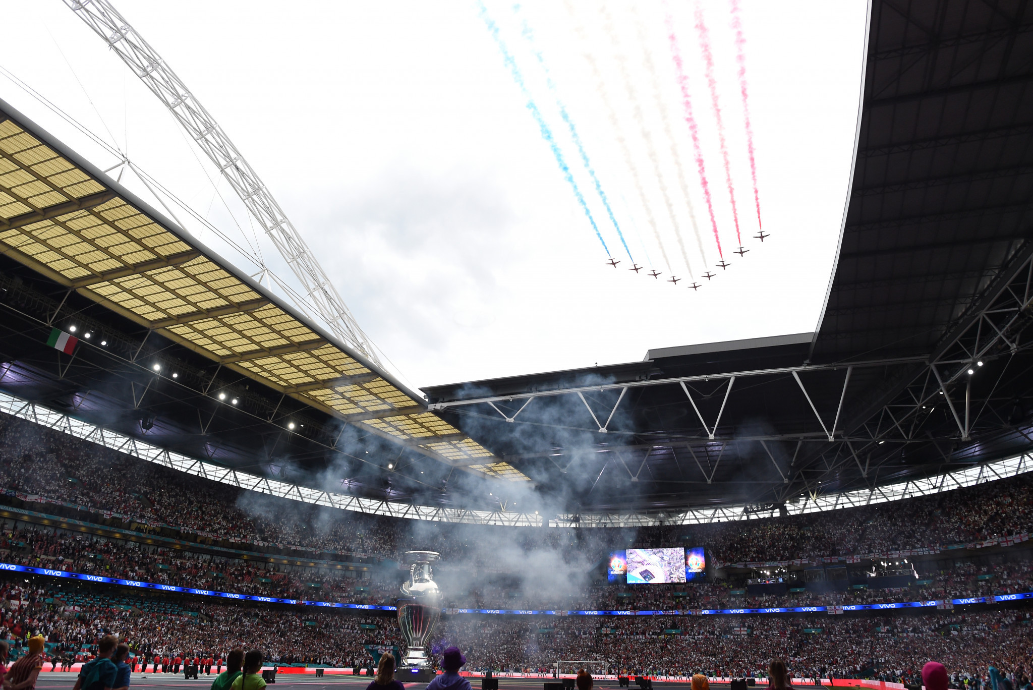 Wembley Stadium held the UEFA Euro 2020 final, won by Italy, and the Women's Euro 2022 final won by England ©Getty Images