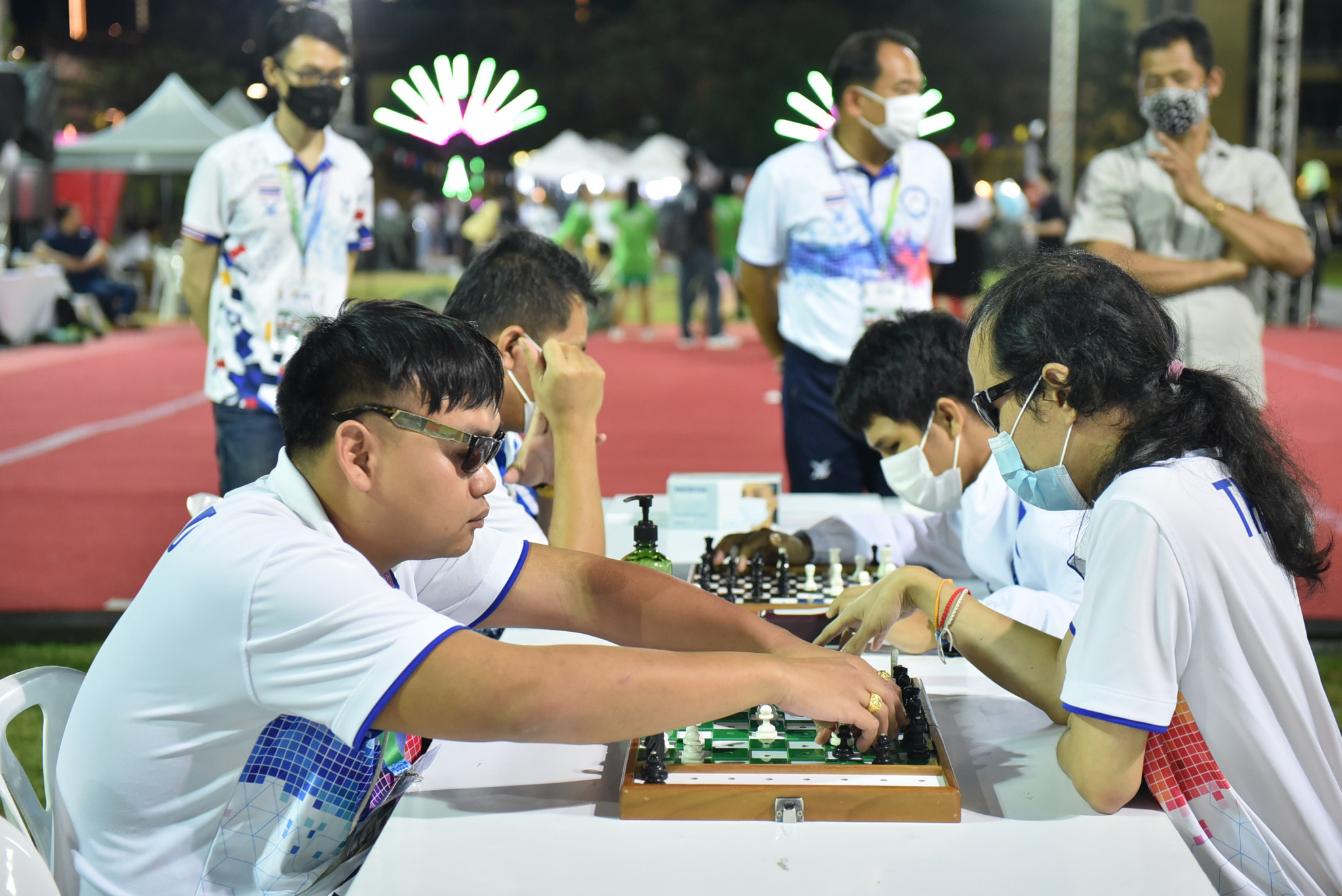 Blind chess was also showcased on day three of the UTS World Youth Festival ©UTS