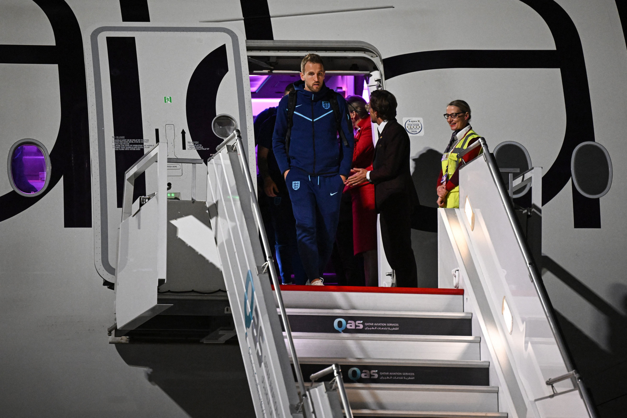 The England team have arrived in Qatar prior to the beginning of the World Cup ©Getty Images