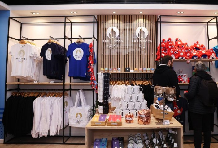 First Paris 2024 shop, offering mascots, key-rings and mini Eiffel Towers, opens in modest fashion