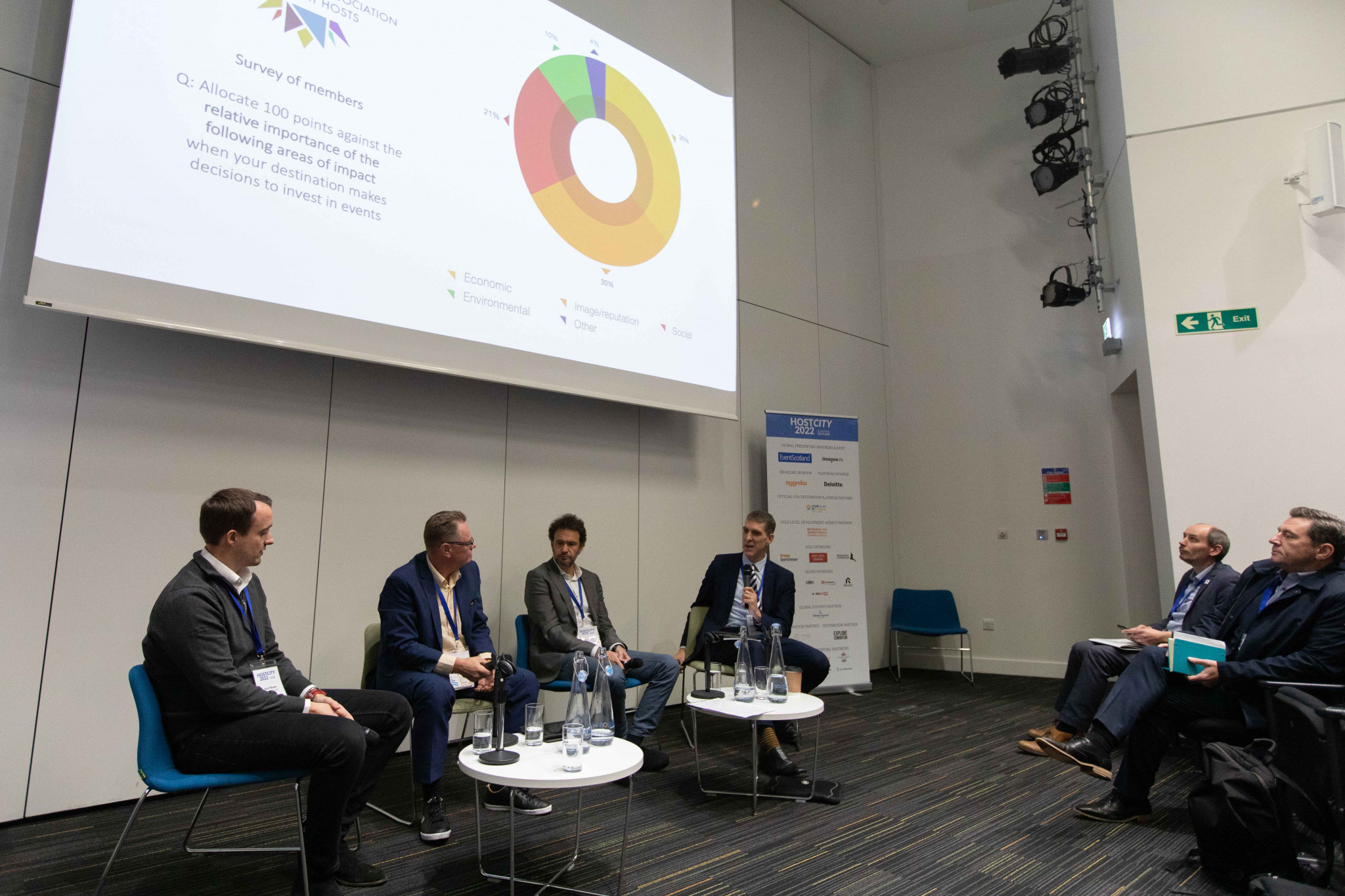 The benefits of hosting events were discussed by the penultimate panel at the conference ©Rob Lindblade
