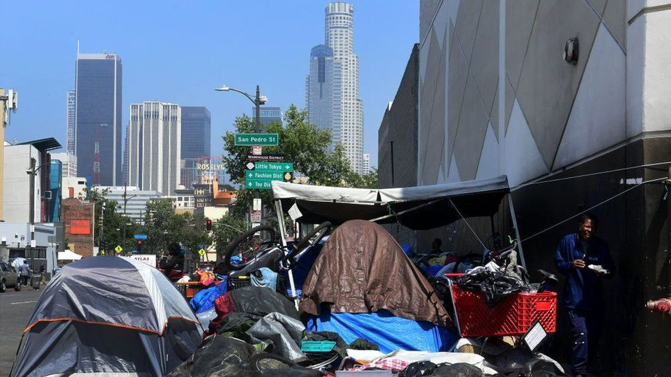 New Los Angeles Mayor Karen Bass has promised to eradicate homelessness in the city before it hosts the 2028 Olympic and Paralympic Games ©Getty Images