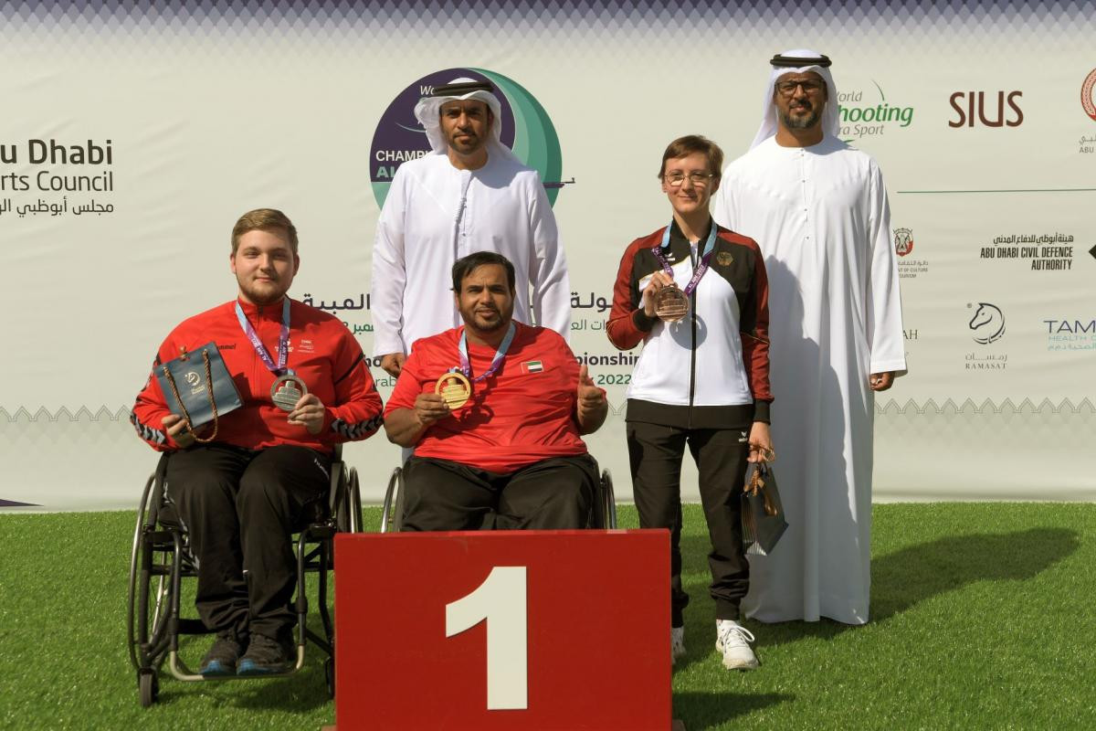 Abdulla Sultan Alaryani of the United Arab Emirates won a second gold on home soil as the Al Ain World Shooting Para Sport Championships ©IPC