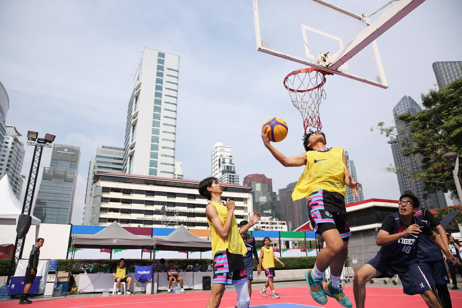 3x3 basketball was popular among youth and fans equally ©UTS