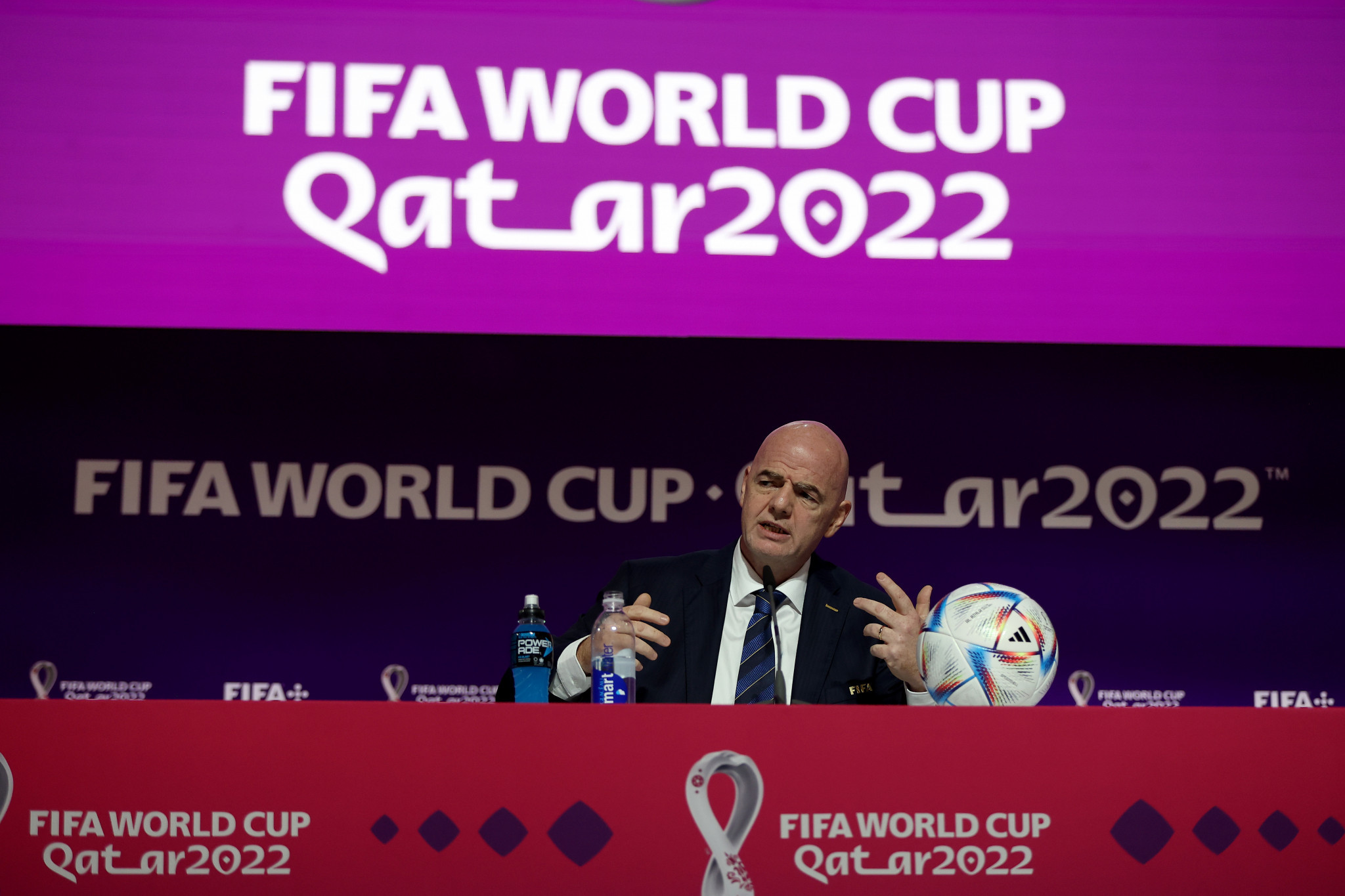 Gianni Infantino said he knows what it is like to be discriminated against after being bullied as a child ©Getty Images
