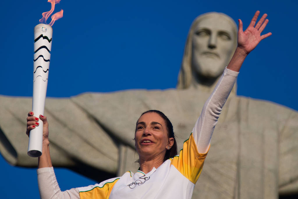 Isabel Salgado was chosen to carry the Olympic Torch before the start of Rio 2016 