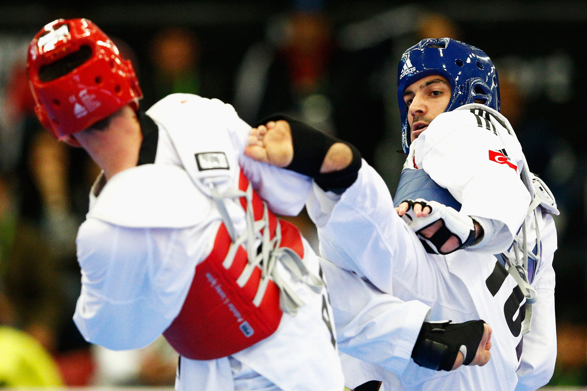 Turkish taekwondo player Yunus Sari, a 2011 world silver medallist and 2013 European champion, was among those that took part in the UBL pilot events ©Getty Images