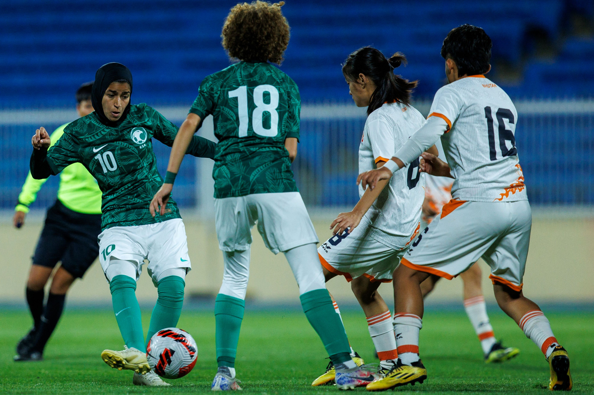 Saudi Arabia's women's team only started playing international friendlies this year ©Getty Images