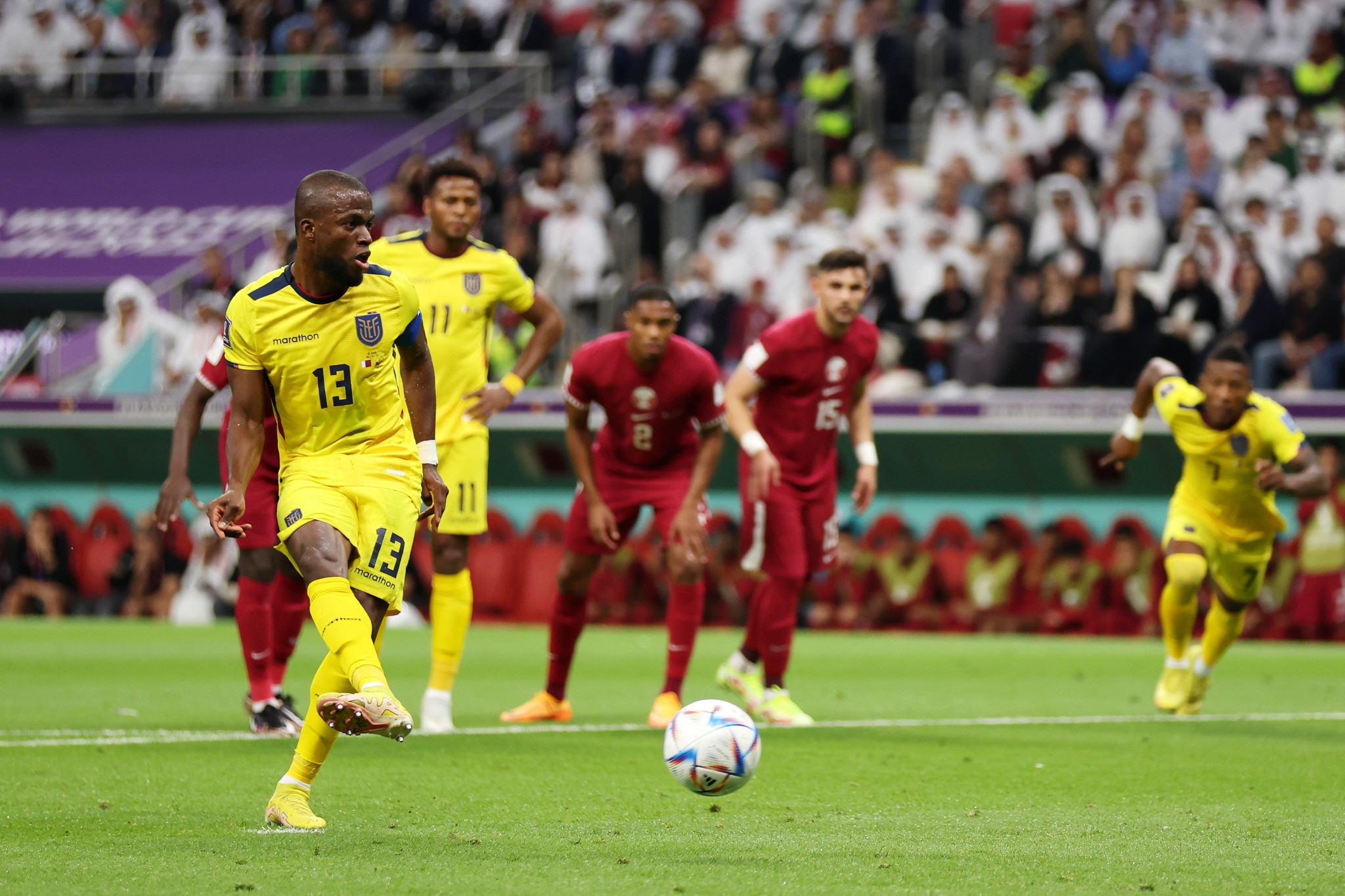 Enner Valencia's penalty made him Ecuador's all-time leading scorer at the FIFA World Cup ©Getty Images