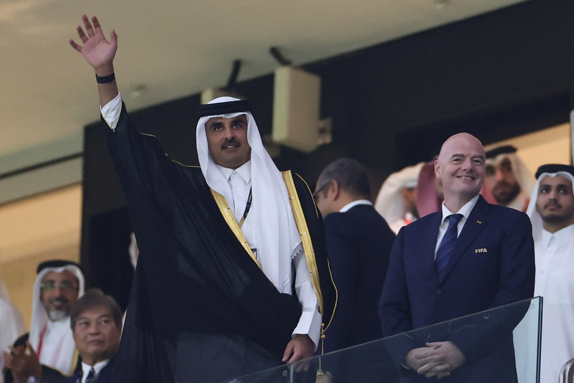 Qatari Emir Sheikh Tamim bin Hamad Al Thani hailed the diversity on show at the FIFA World Cup - despite his country facing criticism over outlawing same-sex relationships ©Getty Images