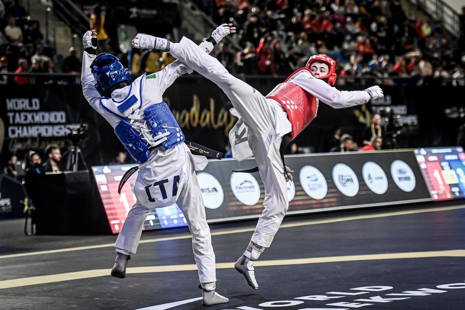 There were a number of spectacular shots on the final day in Guadalajara ©World Taekwondo