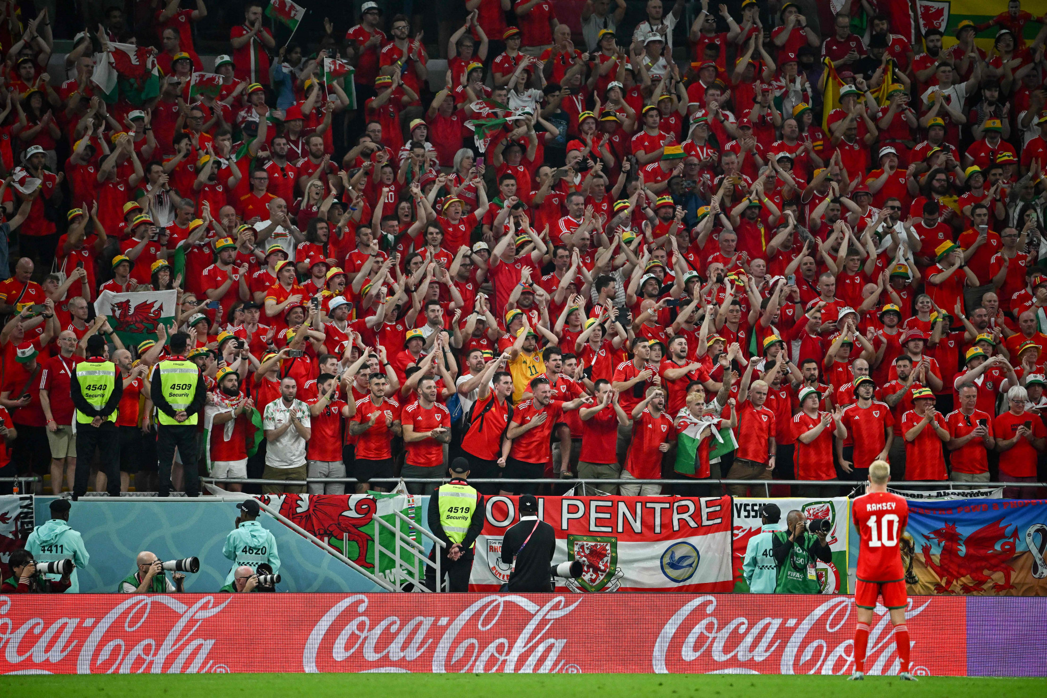 Travelling faithful roar on Wales in first World Cup match since 1958