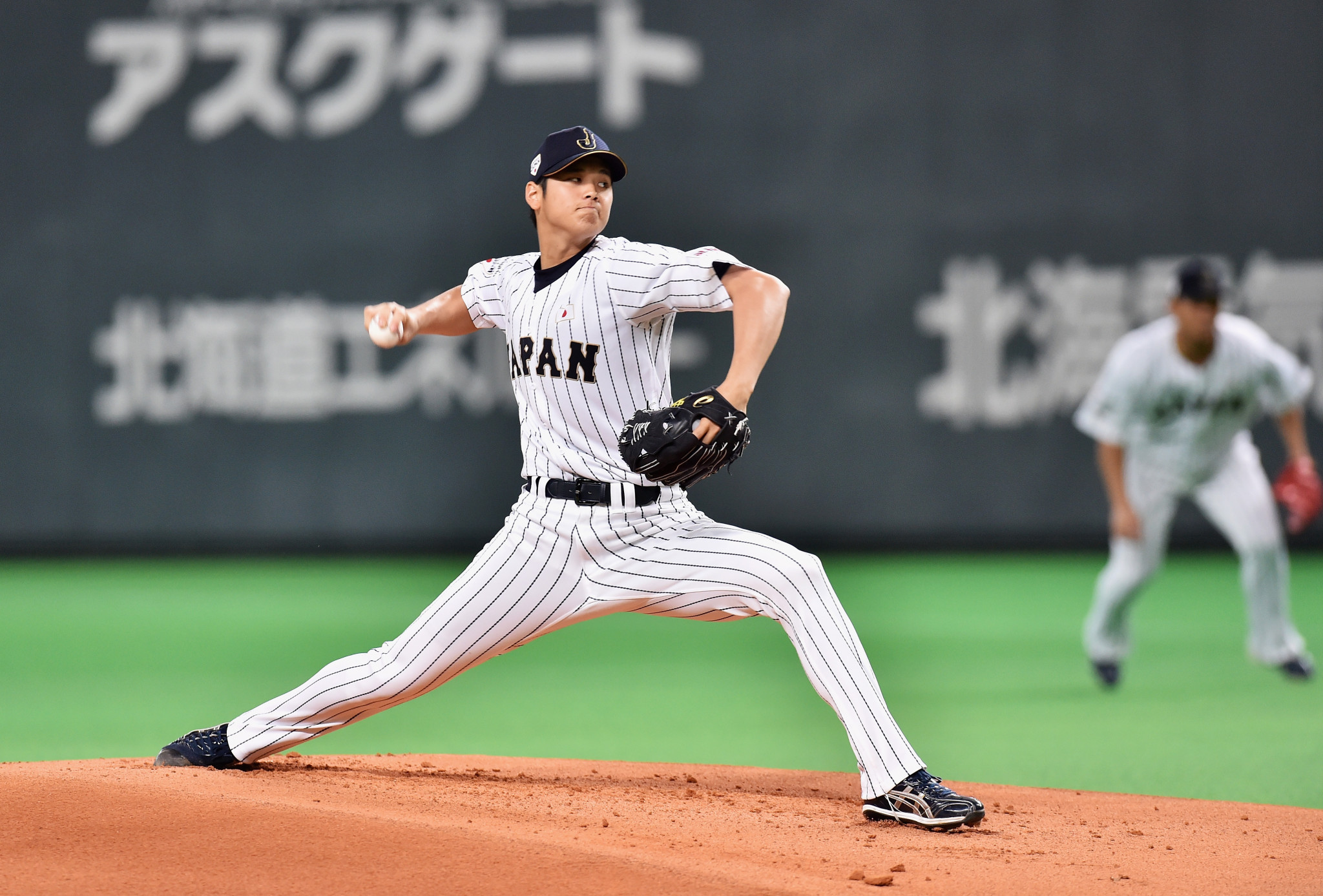 Shohei Ohtani won the award for the best pitcher at the 2015 WBSC Premier12 event ©Getty Images