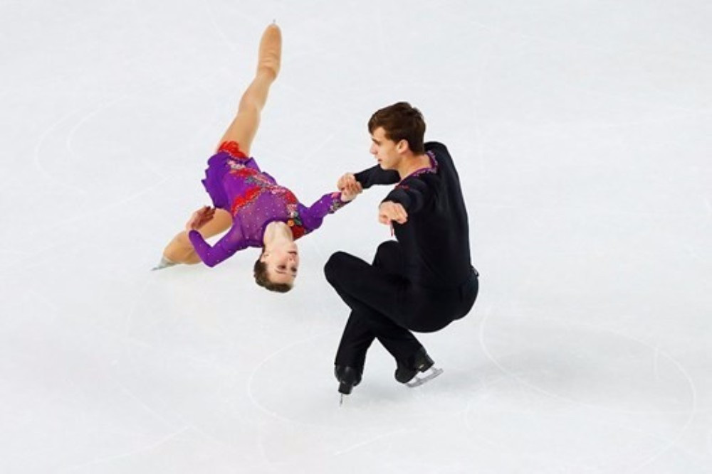 The Czech Republic's Anna Duskova and Martin Bidar built a strong lead in the pairs competition