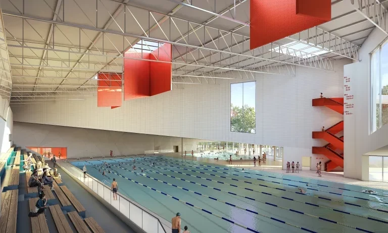 First stone laid at Colombes Aquatics Centre for Paris 2024 Olympics