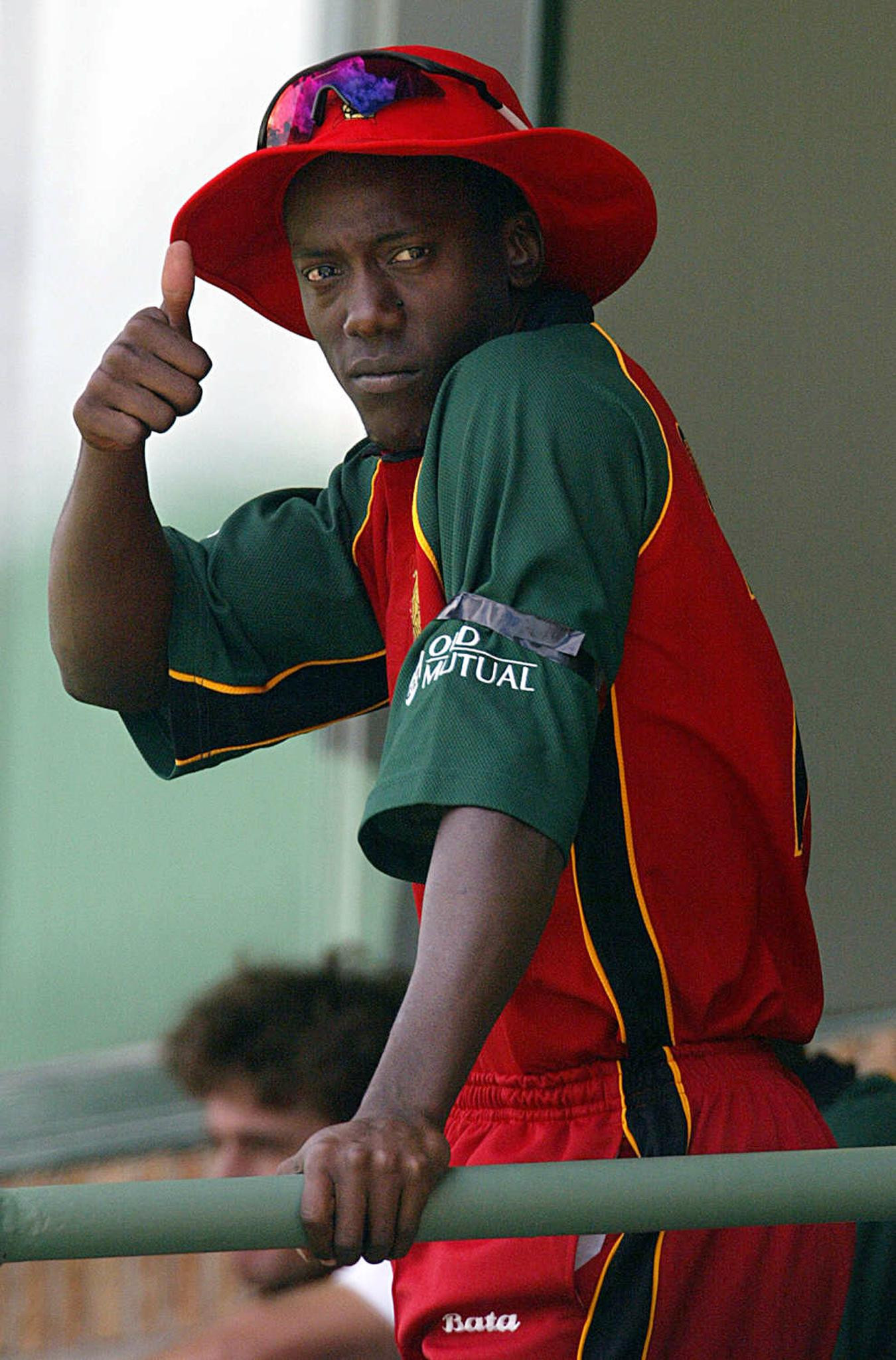 Henry Olonga was suspended from his cricket club after the protest ©Getty Images