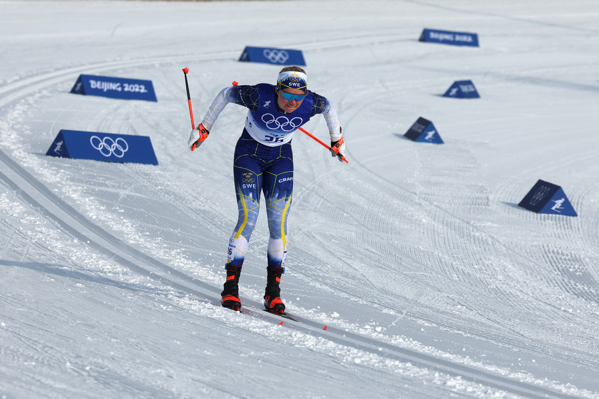 Emma Ribom won her second Cross-Country World Cup race of the season ©Getty Images