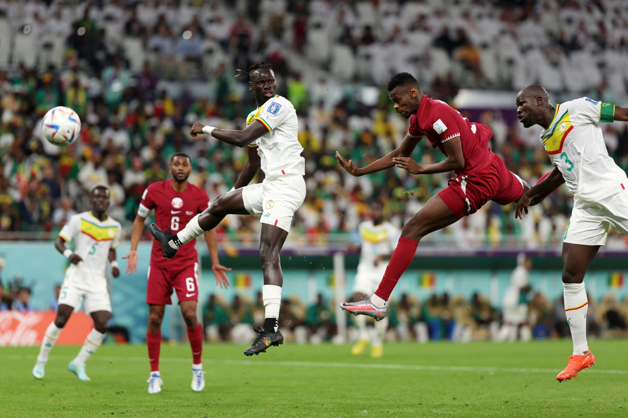 Mohammed Muntari scored hosts Qatar's first goal of the FIFA World Cup ©Getty Images