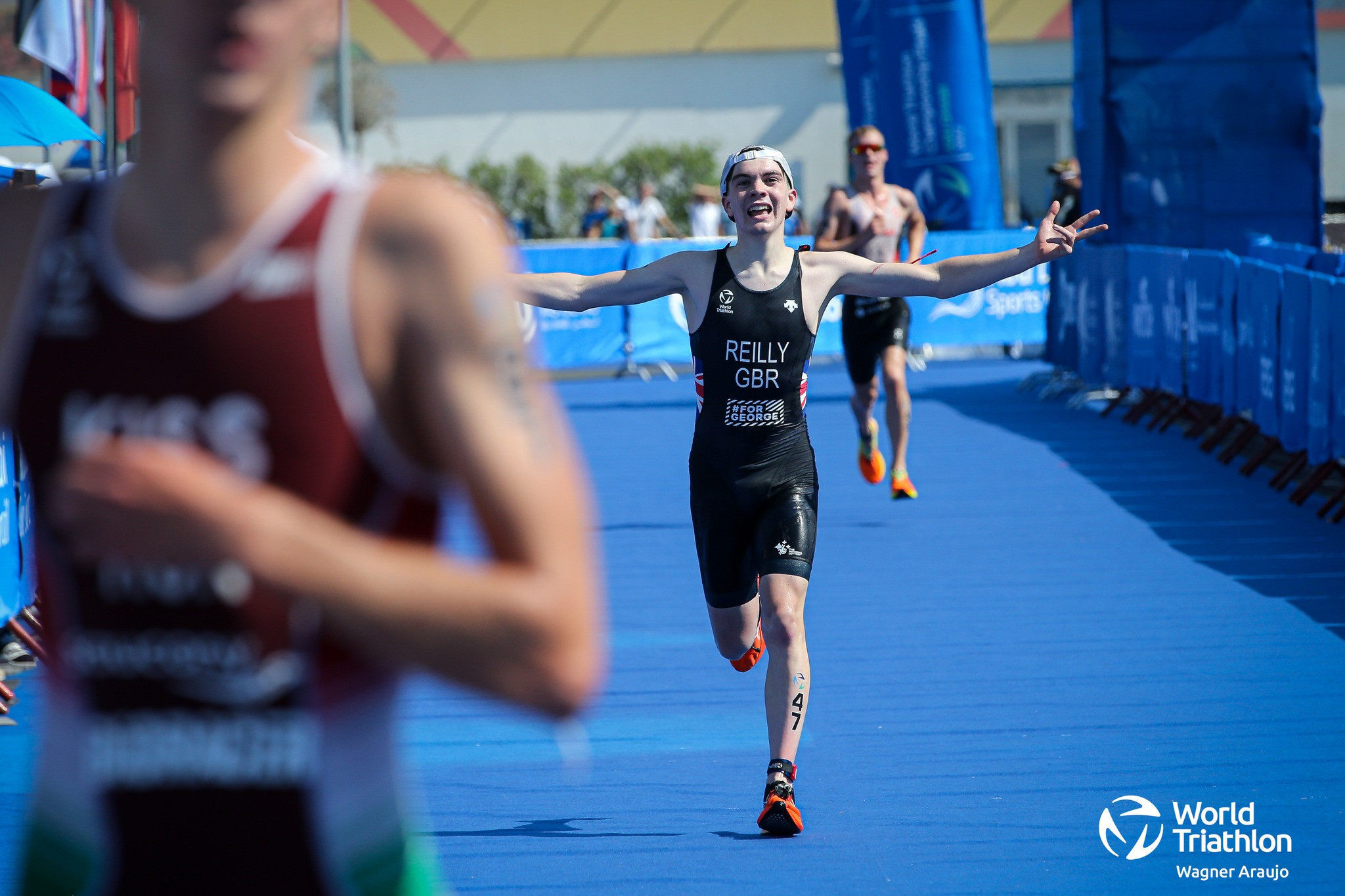 There was further podium success for Britain, with Hamish Reilly taking third place in the men's under-23 event ©World Triathlon