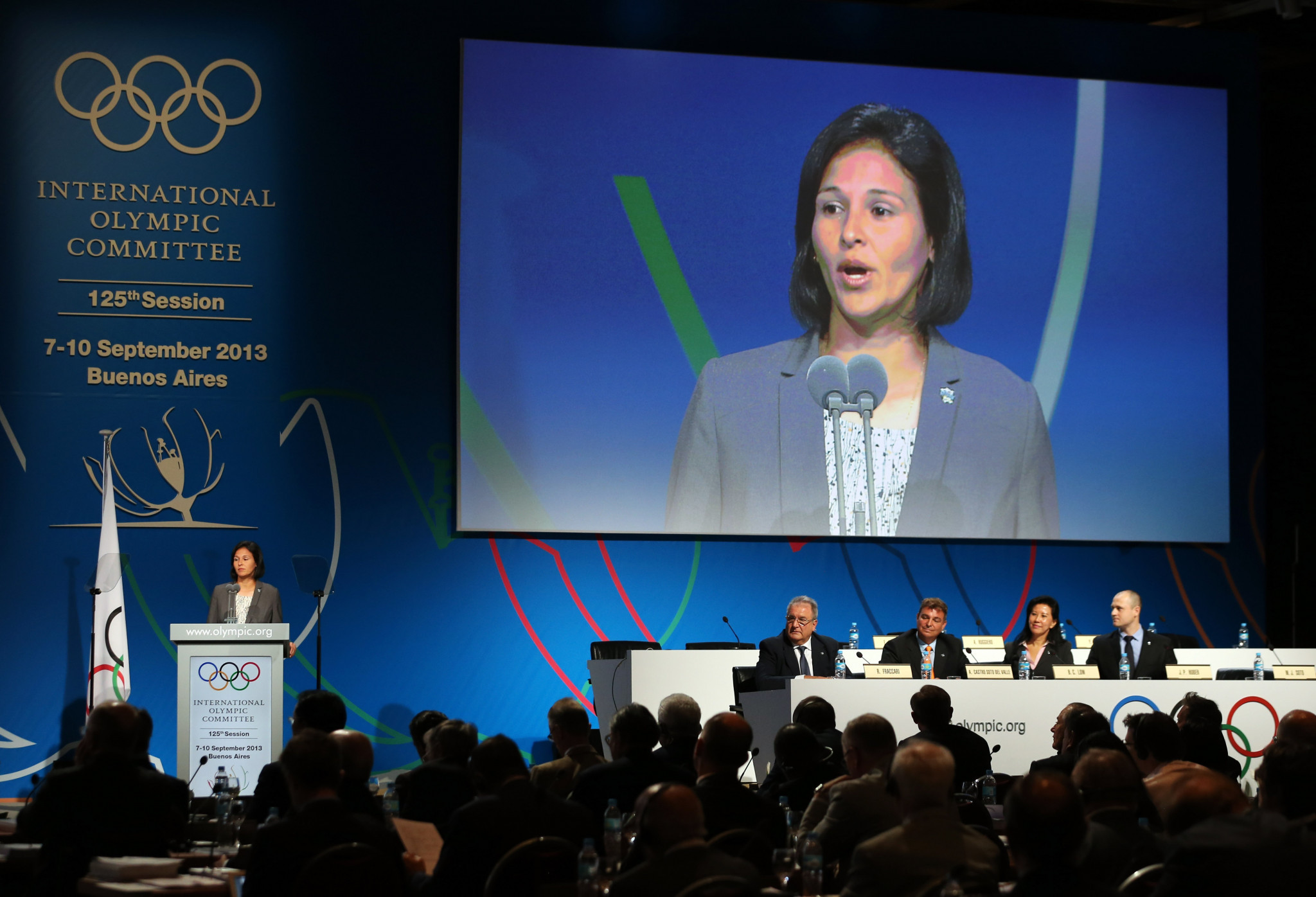 María Soto presented to the IOC Session in 2013 and baseball and softball sought to return to the Olympic programme ©Getty Images