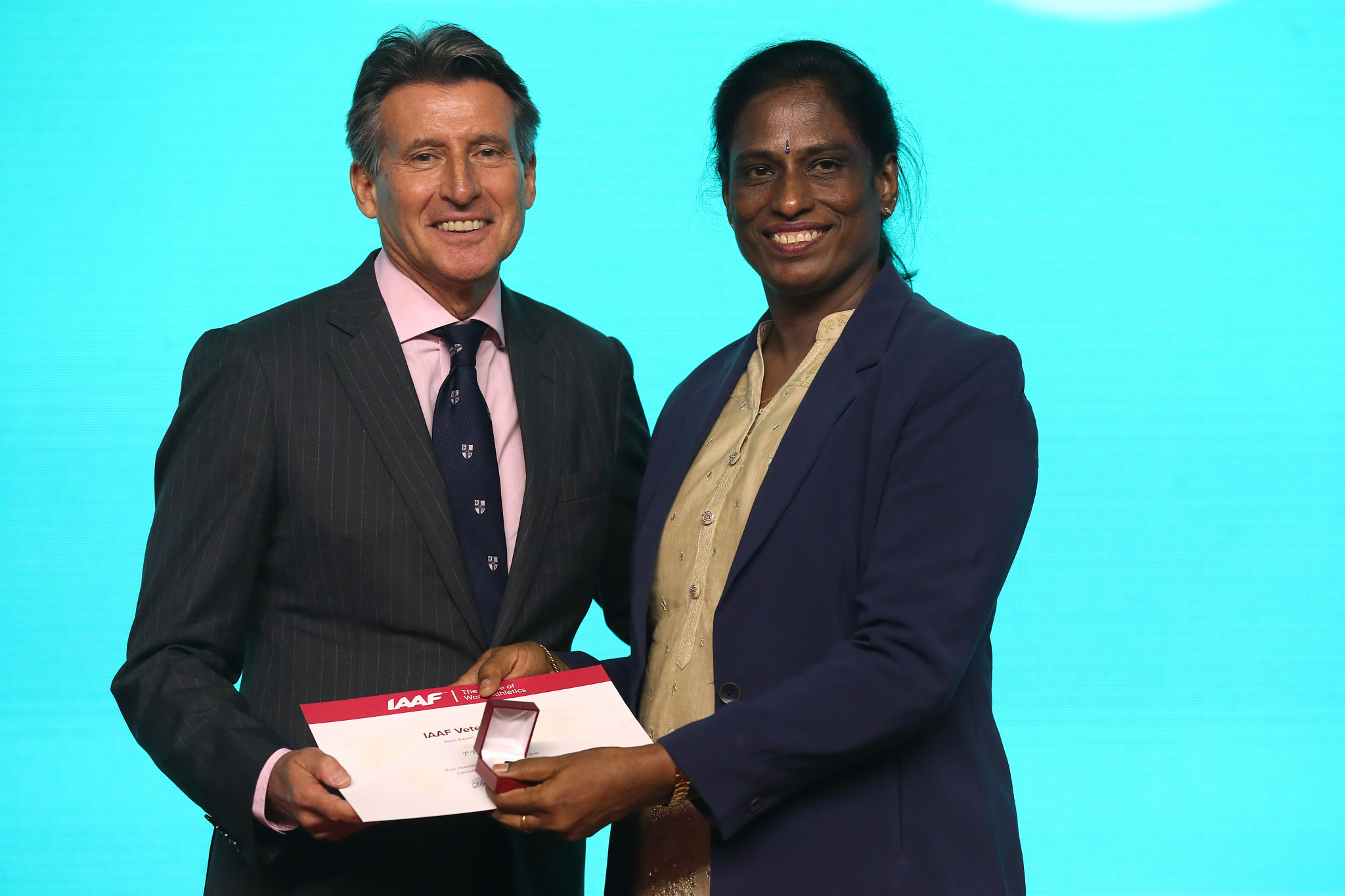 Indian track and field legend PT Usha, right, has confirmed that she will be running for the post of President of IOA ©Getty Images