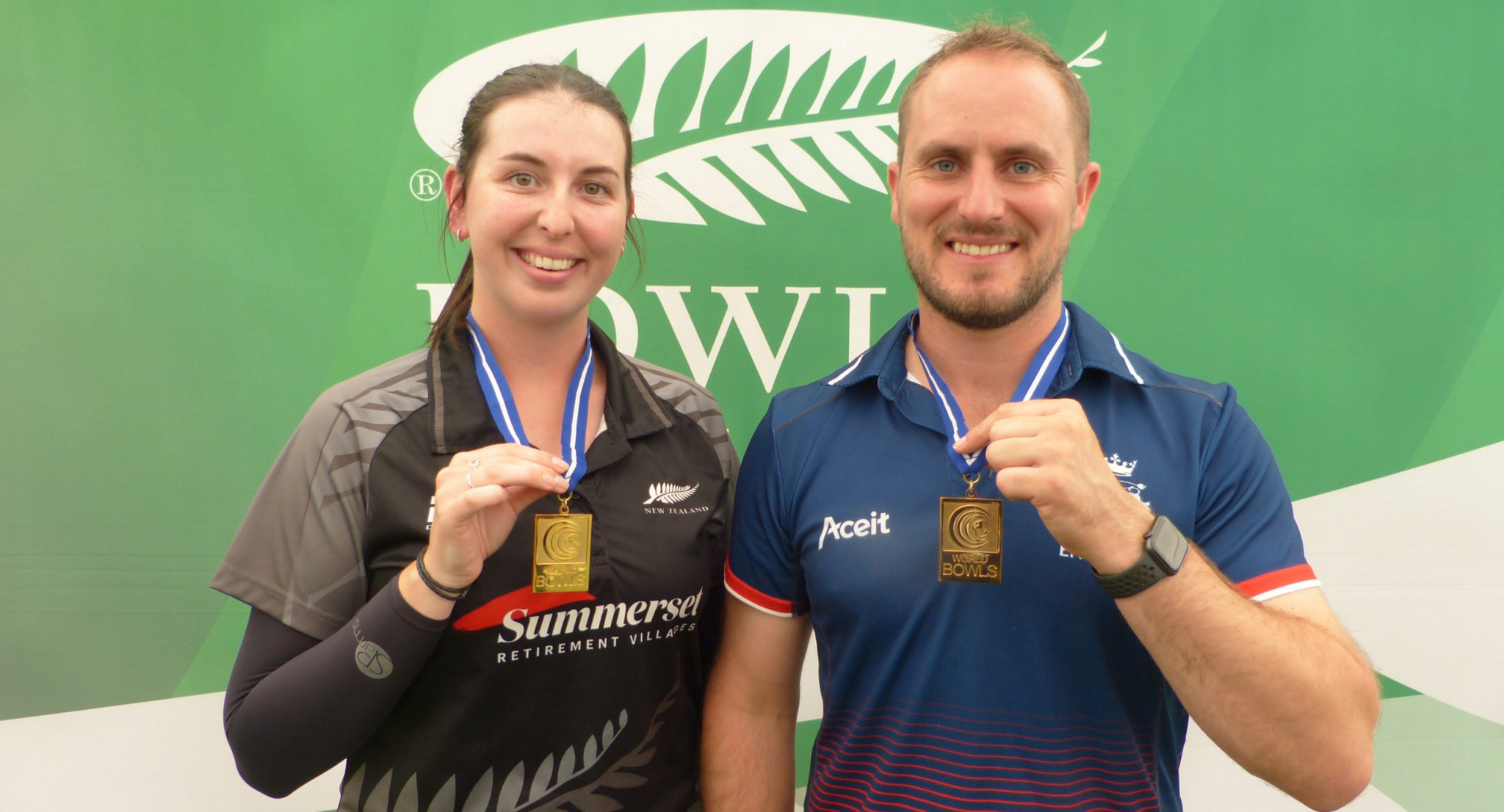Tolchard and Bruce win world bowls titles in Wellington