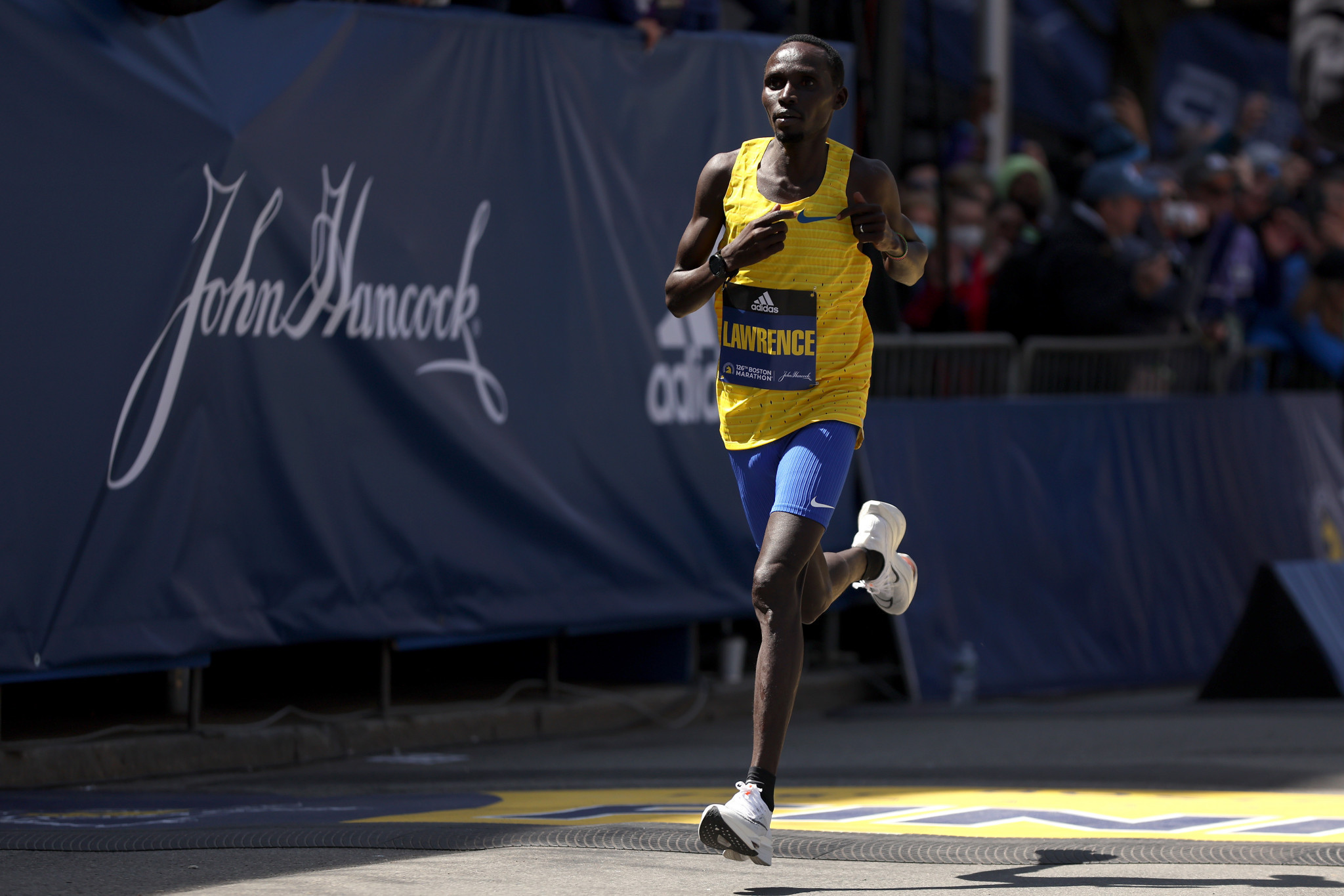 Lawrence Cherono, the 2019 Boston Marathon champion, is among at least 55 Kenyan athletes currently serving doping suspensions, which has raised fears of a blanket ban by World Athletics ©Getty Images