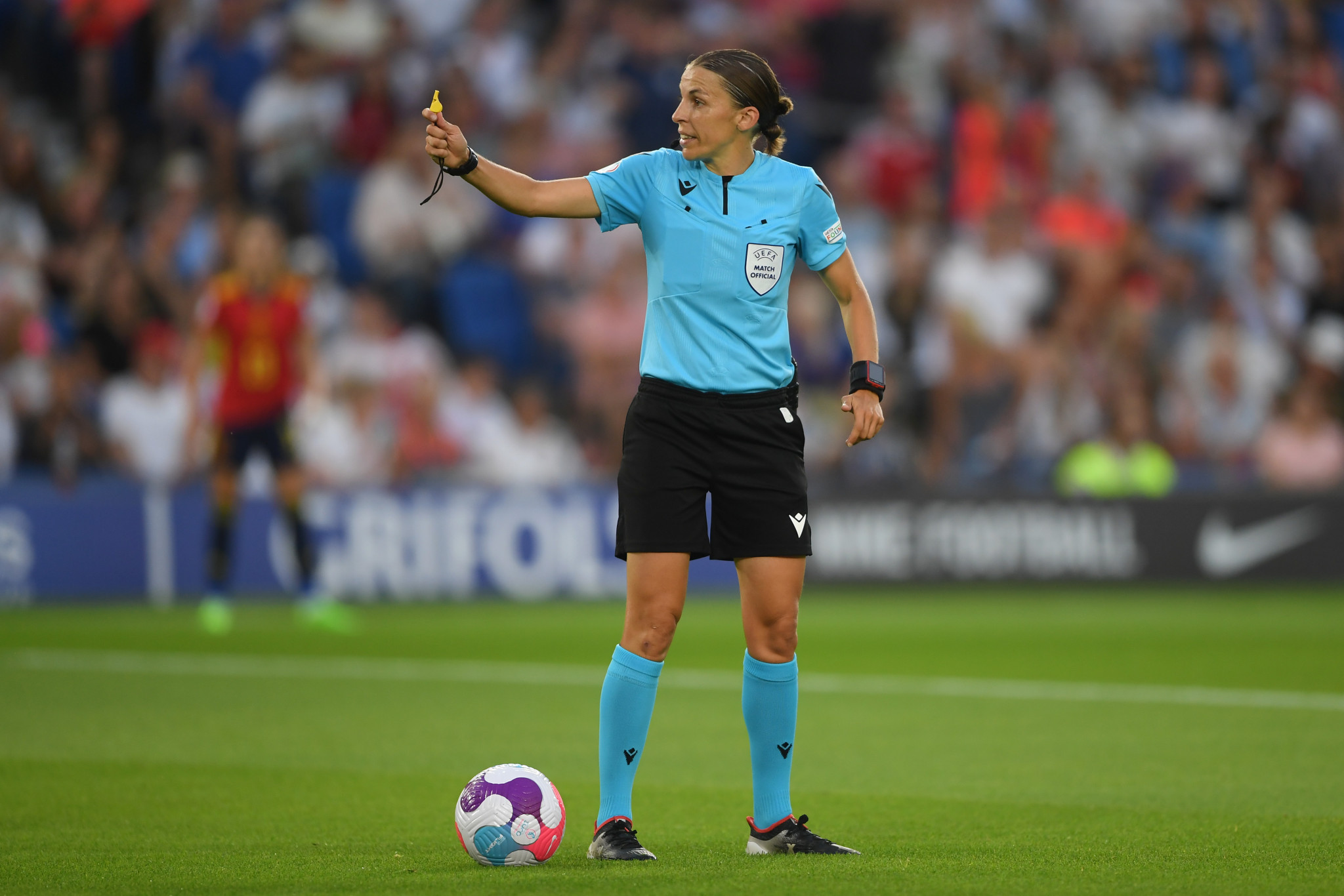 Stephanie Frappart is set to become the first woman referee at the men's FIFA World Cup in Qatar ©Getty Images