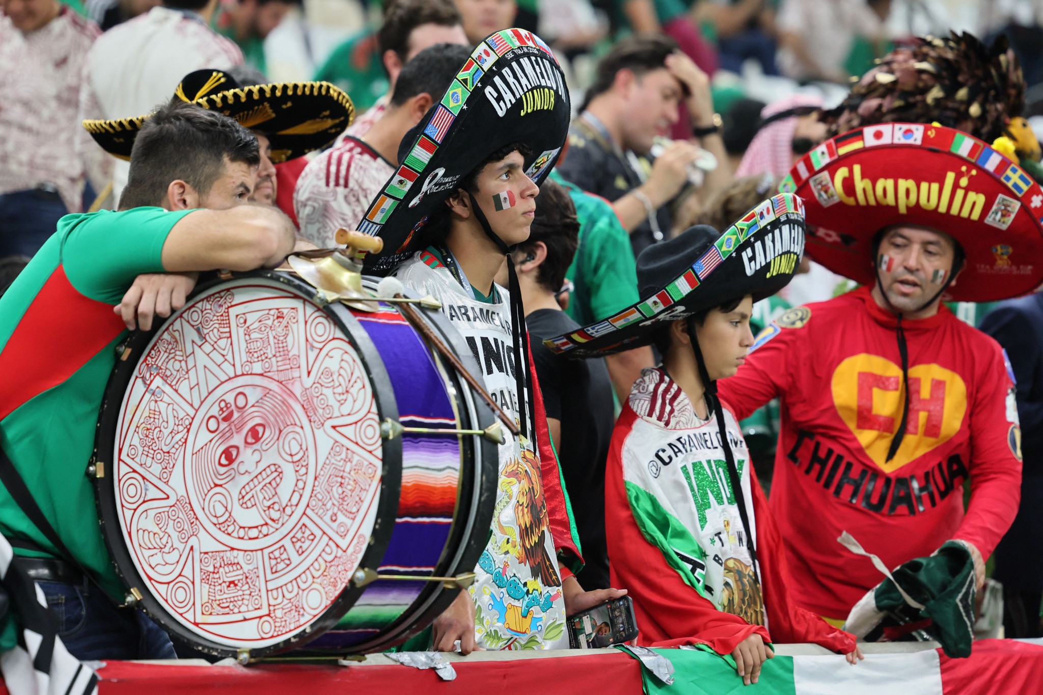 Mexico fans look dejected after the final whistle ©Getty Images
