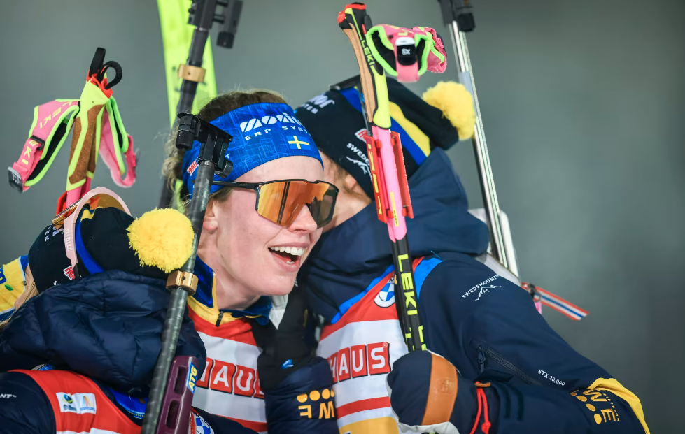 Sweden won the women's 4x7.5km relay at the opening IBU World Cup event of the season in Finland today ©IBU