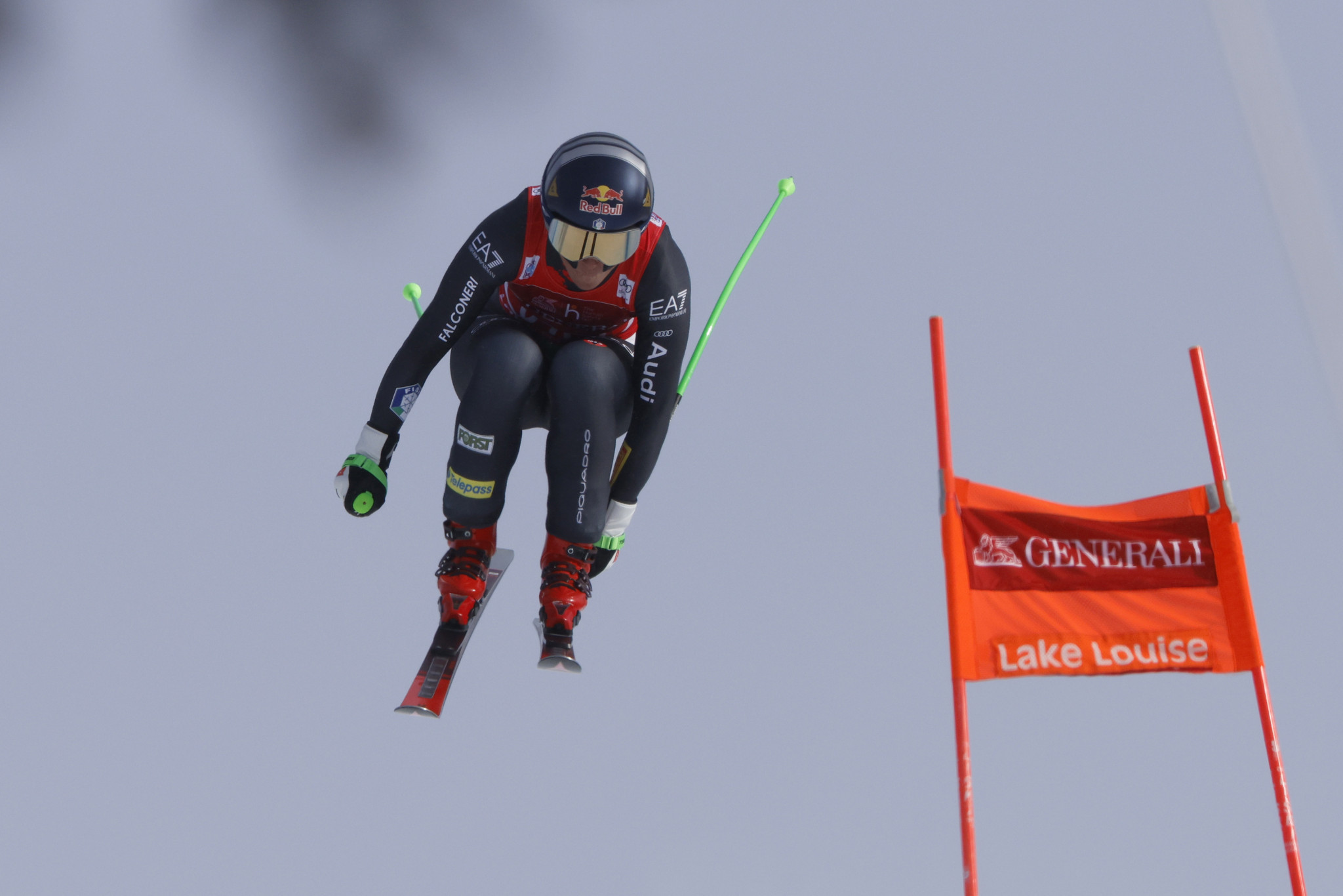 Italy's Sofia Goggia triumphed by just 0.04sec at the FIS Alpine Ski World Cup in Lake Louise ©Getty Images