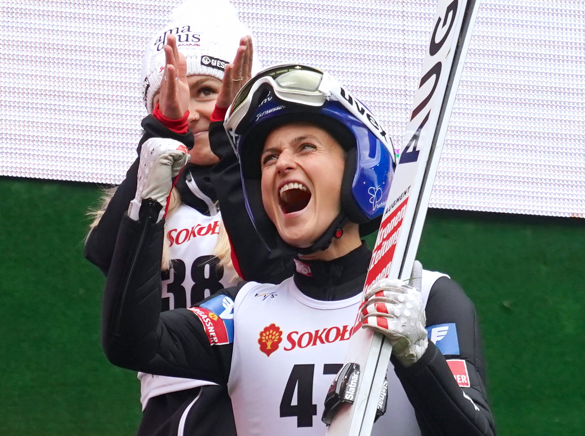 Eva Pinkelnig is the season standings leader ©Getty Images