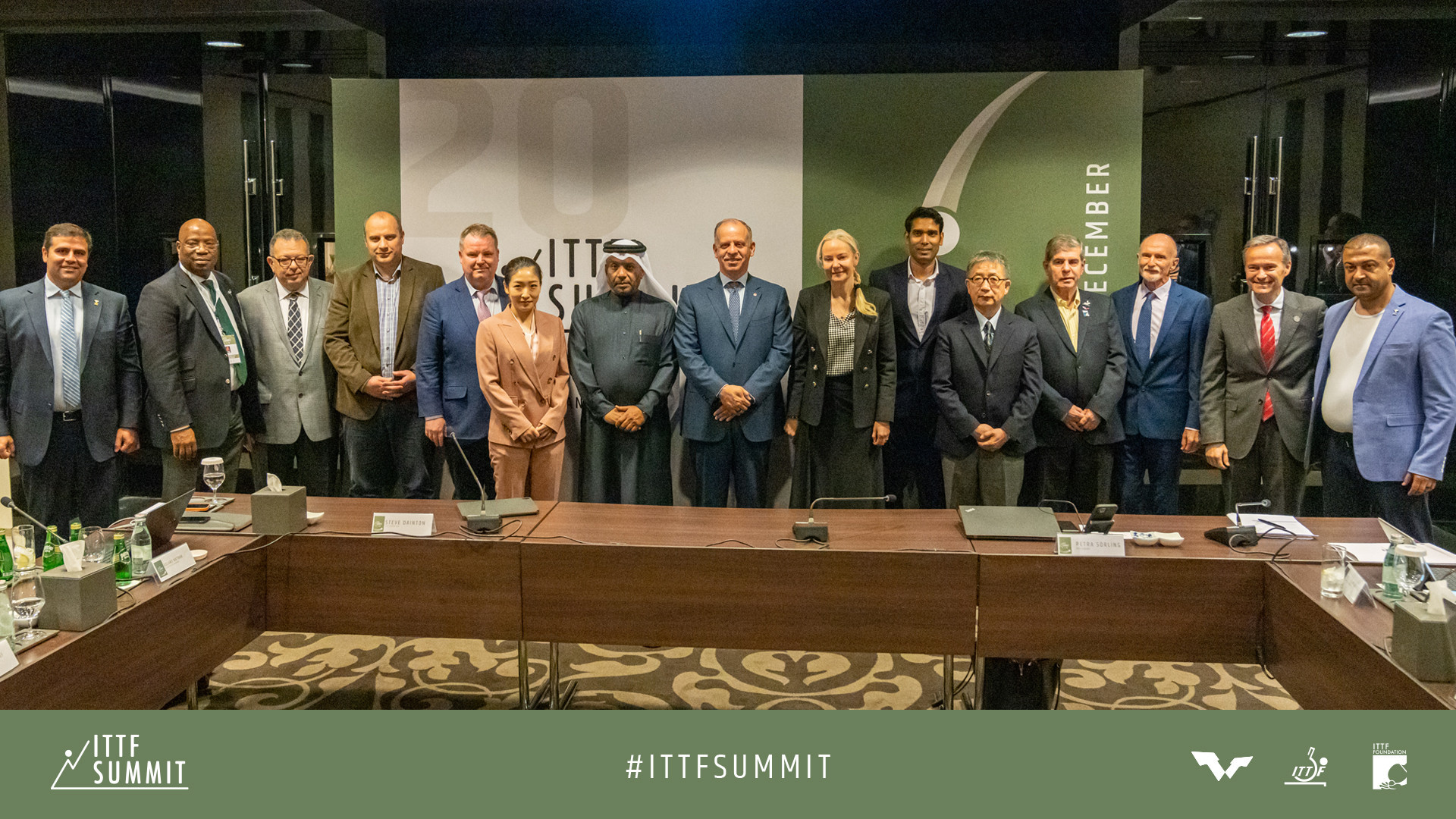 ITTF Executive Committee arrives in Amman for inaugural Summit