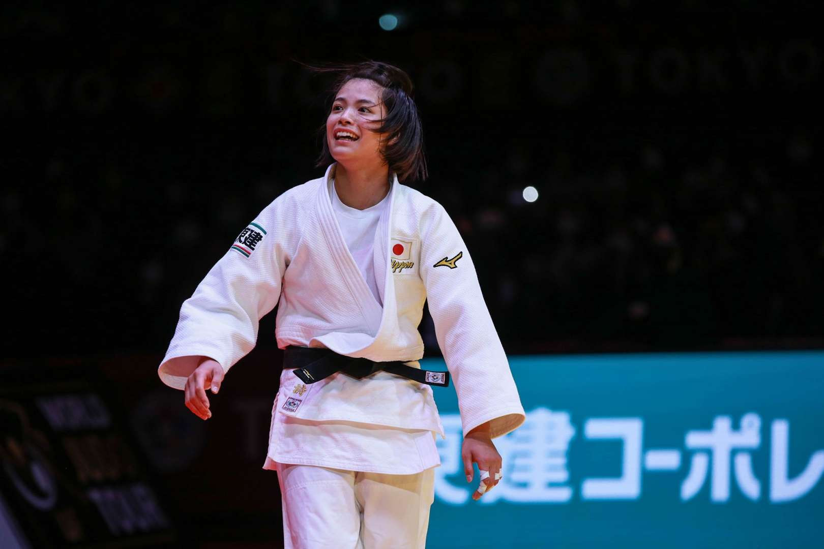 Olympic champion Uta Abe was one of 12 Japanese gold medallists at the Tokyo Grand Slam ©IJF