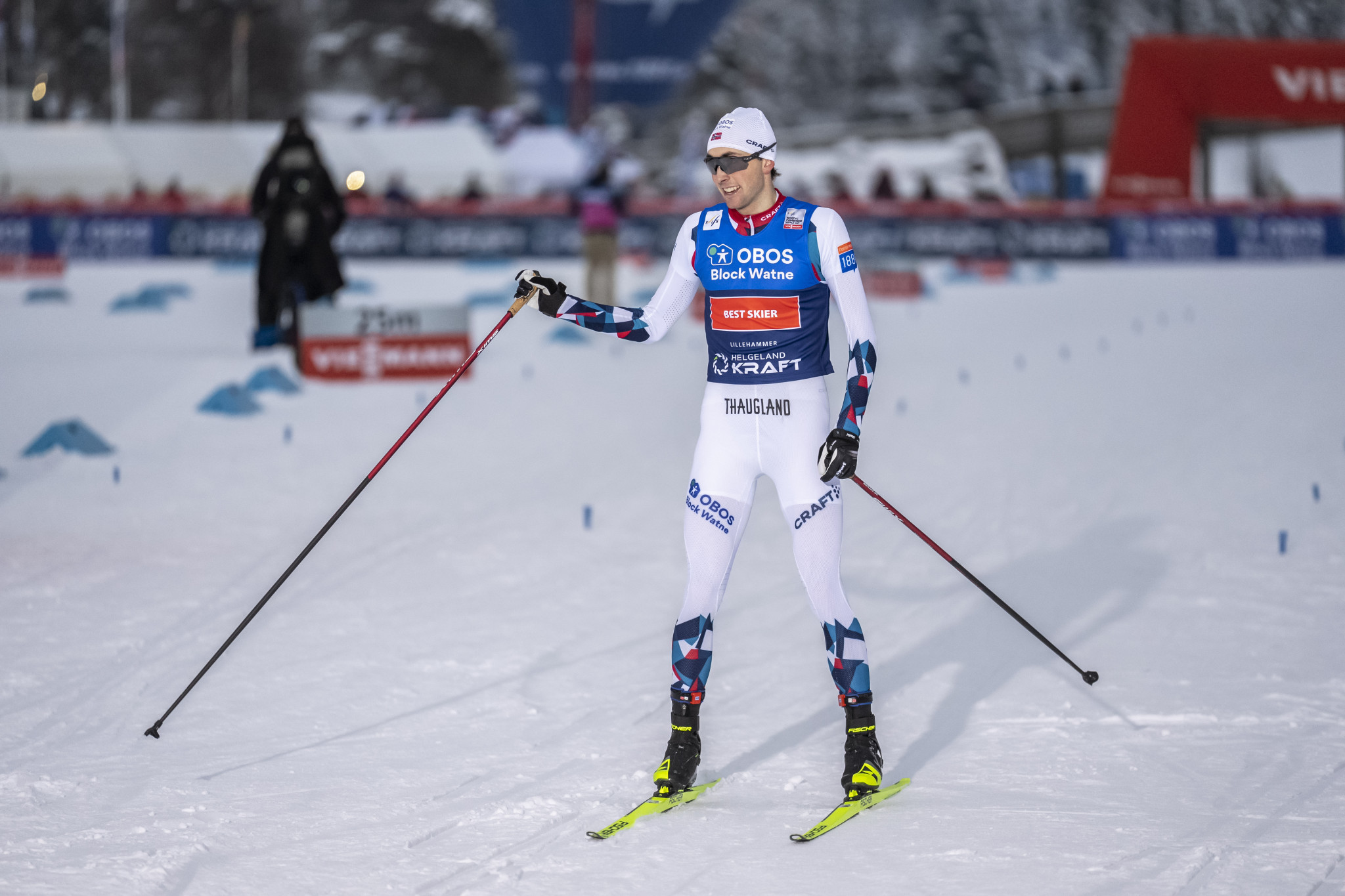 Riiber wins in Lillehammer on 100th Nordic Combined World Cup start