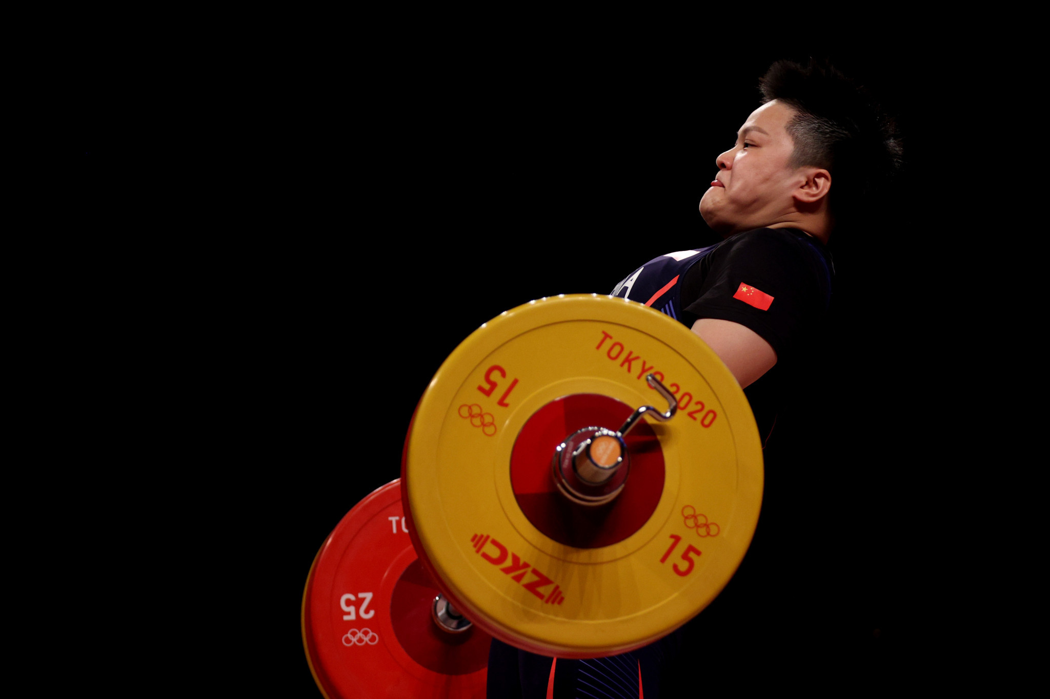 Wang Zhouyu of China is in contention for the women's 81kg title ©Getty Images