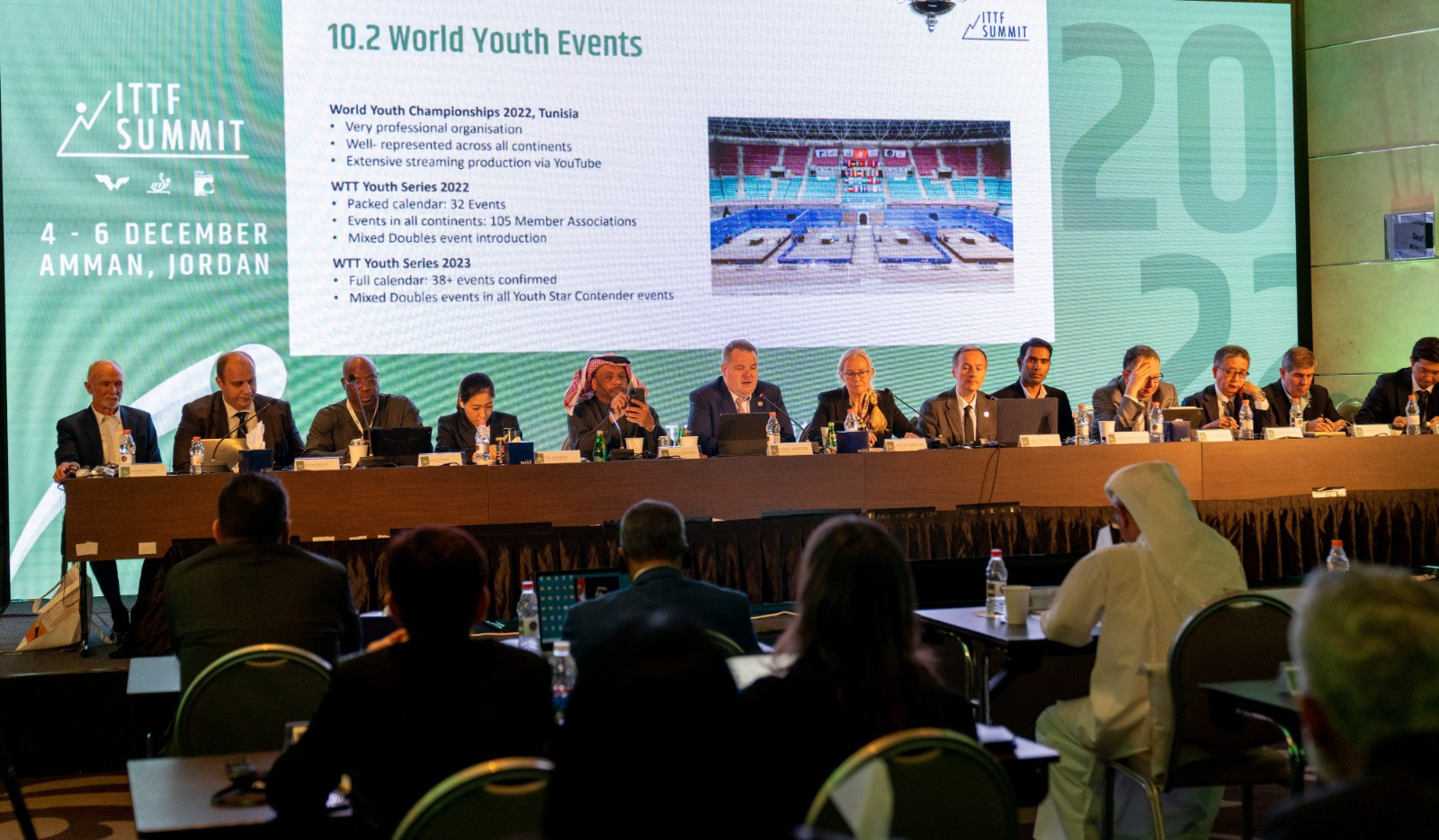 Novo Gorica and Helsingborg were selected as hosts for the 2023 and 2024 World Youth Championships, respectively, at the ITTF Summit ©ITTF/Owen Hammond 
