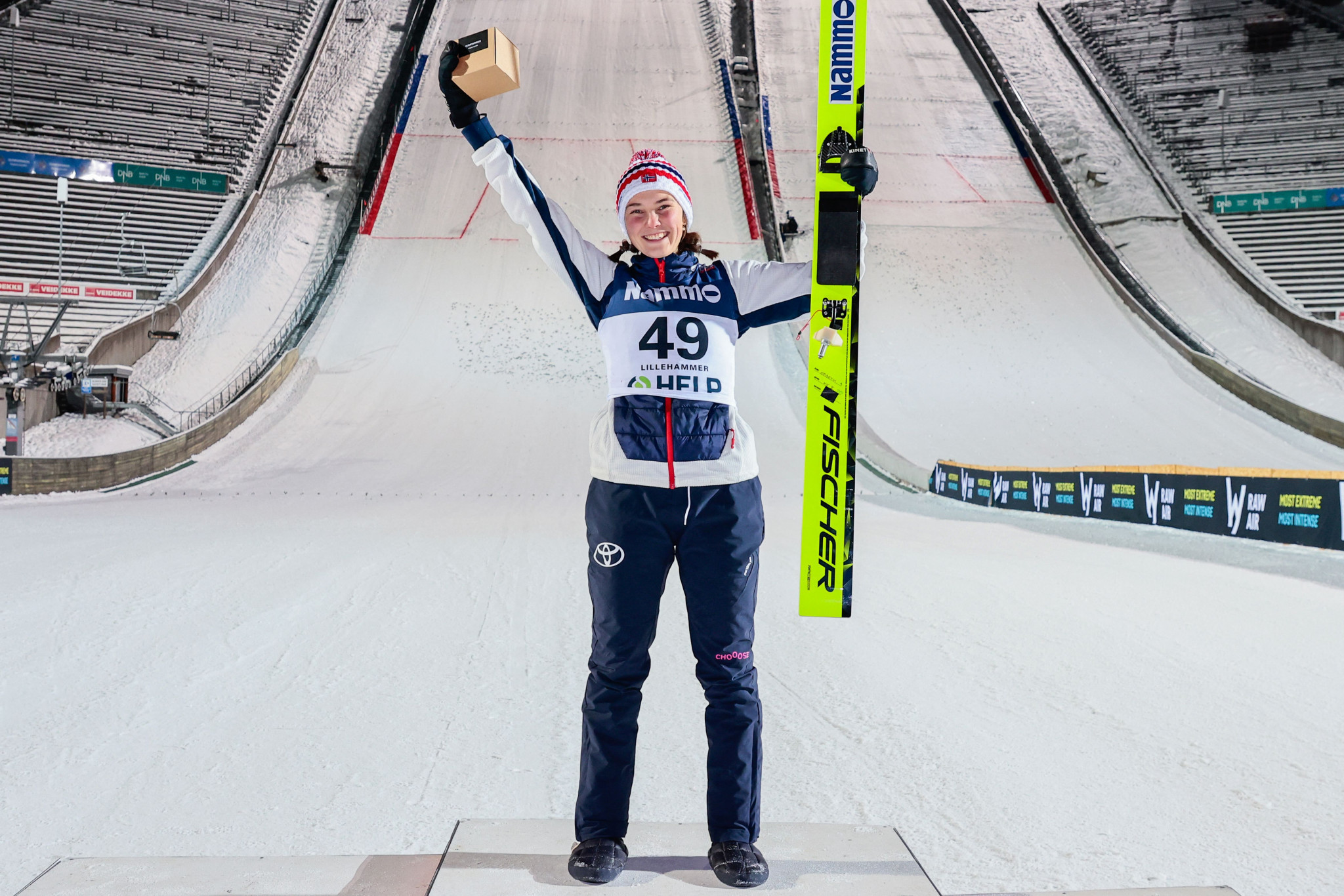 Opseth leads Norwegian one-two at women's Ski Jumping World Cup in Lillehammer