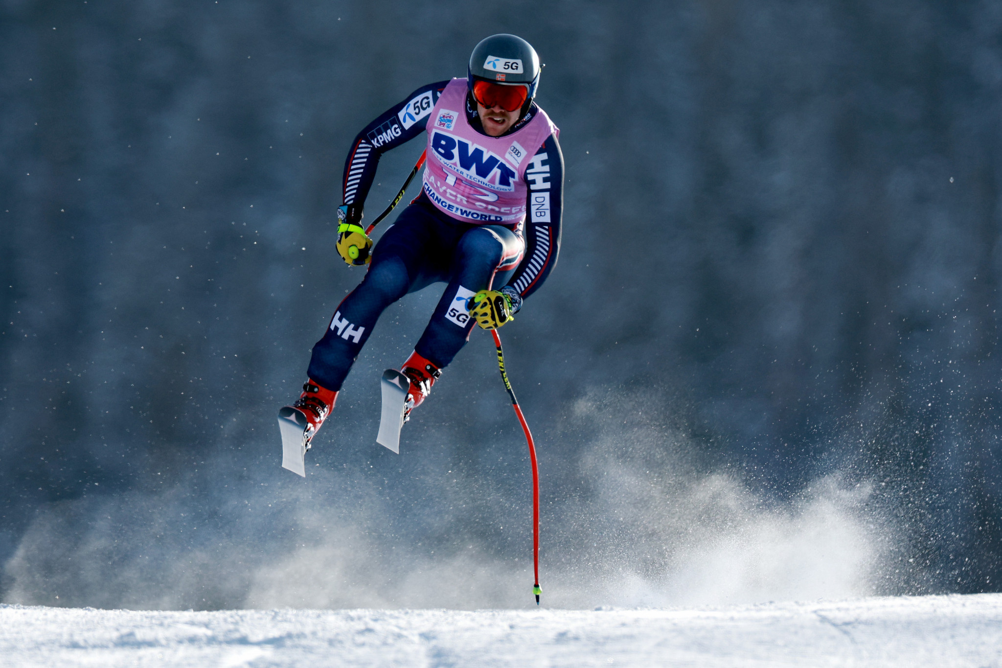 Aleksander Aamodt Kilde of Norway has added the super-G title to his downhill in Beaver Creek ©Getty Images