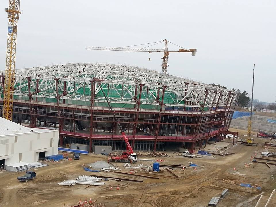 The IOC Coordination Commission appeared happy about construction progress at competition venues for Pyeongchang 2018, including the Gangneung Hockey Centre ©ITG